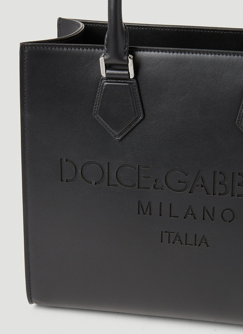 Dolce & Gabbana Men Debossed Logo Tote Bag