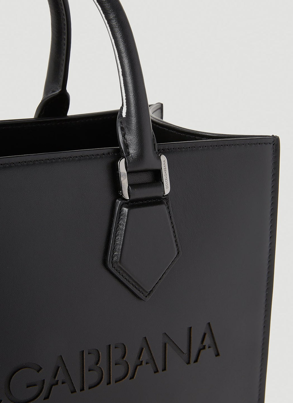 Dolce & Gabbana Men Debossed Logo Tote Bag