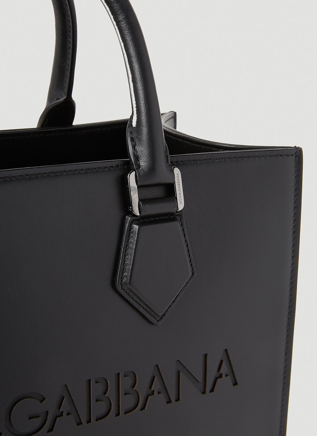 Dolce & Gabbana Men Debossed Logo Tote Bag