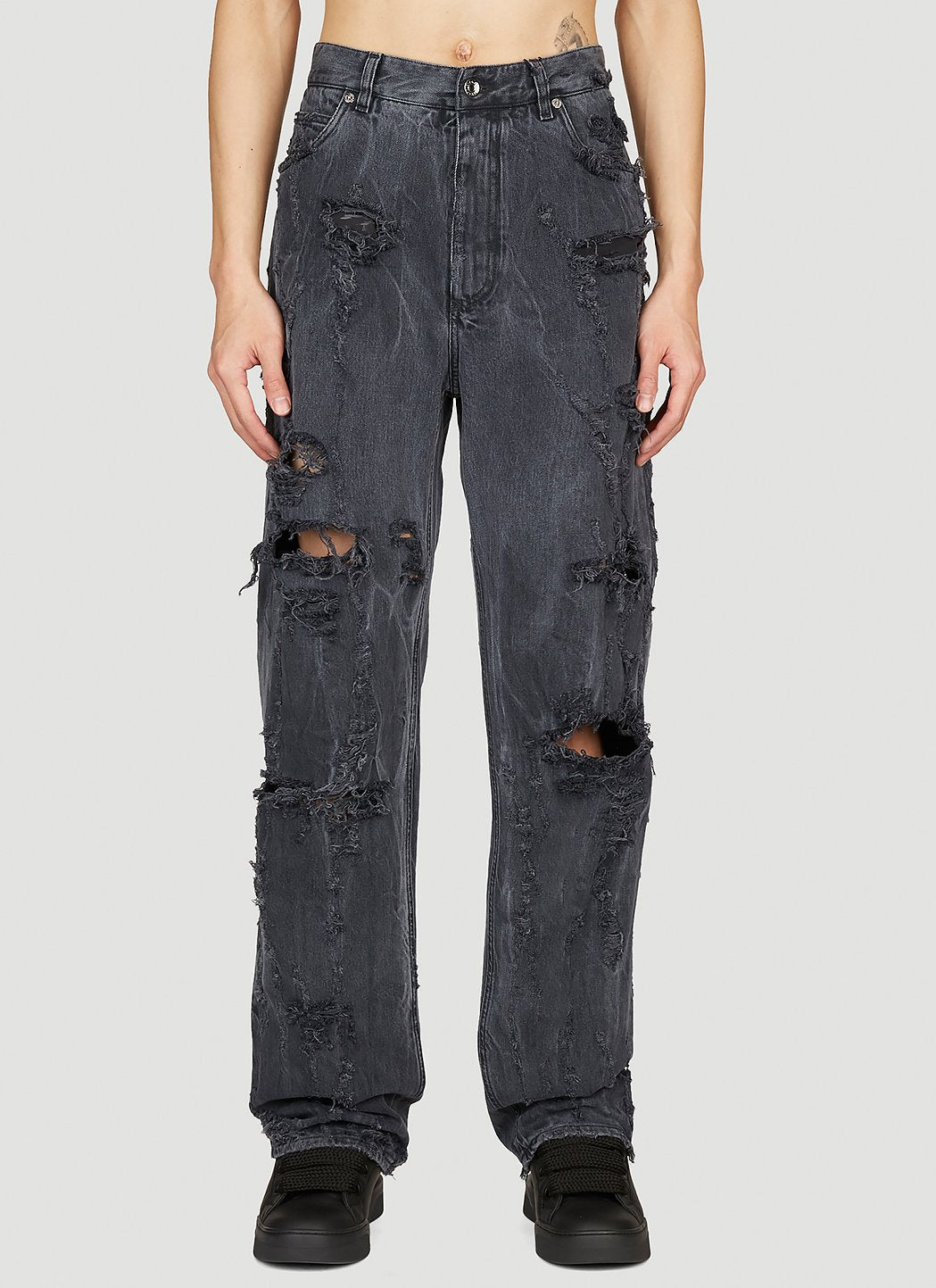 Dolce & Gabbana Men Distressed Denim Jeans