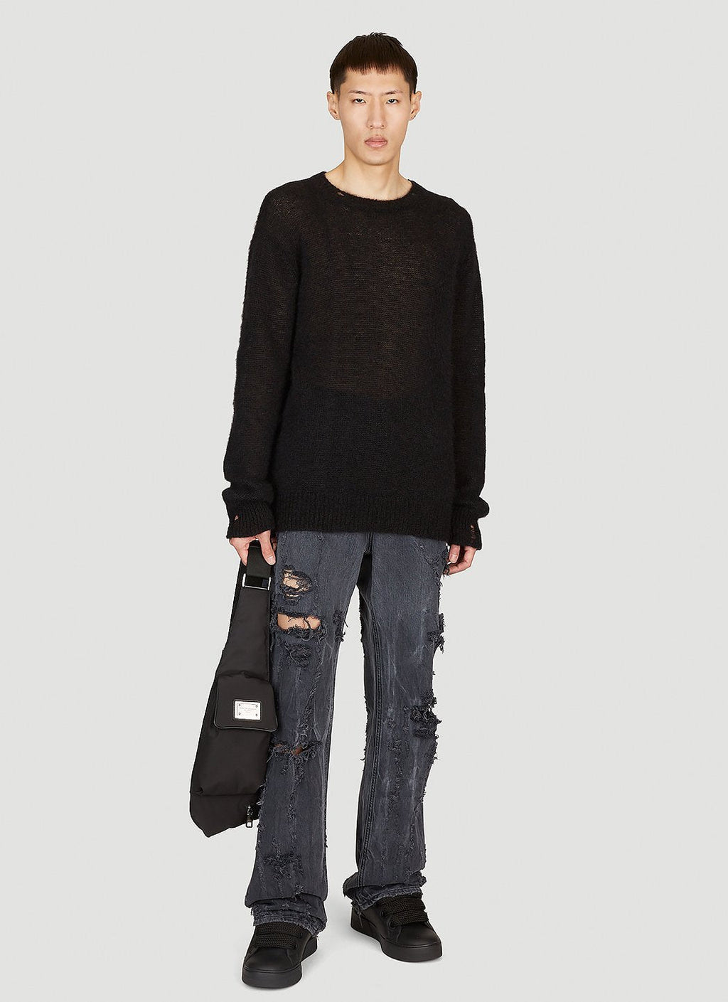 Dolce & Gabbana Men Distressed Denim Jeans