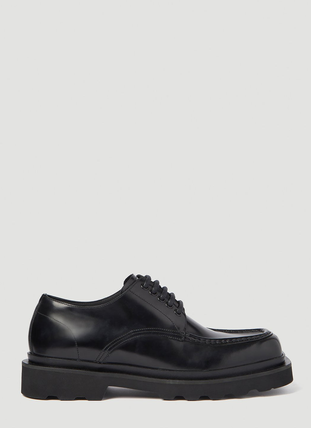 Dolce & Gabbana Men Brushed Leather Derby Shoes