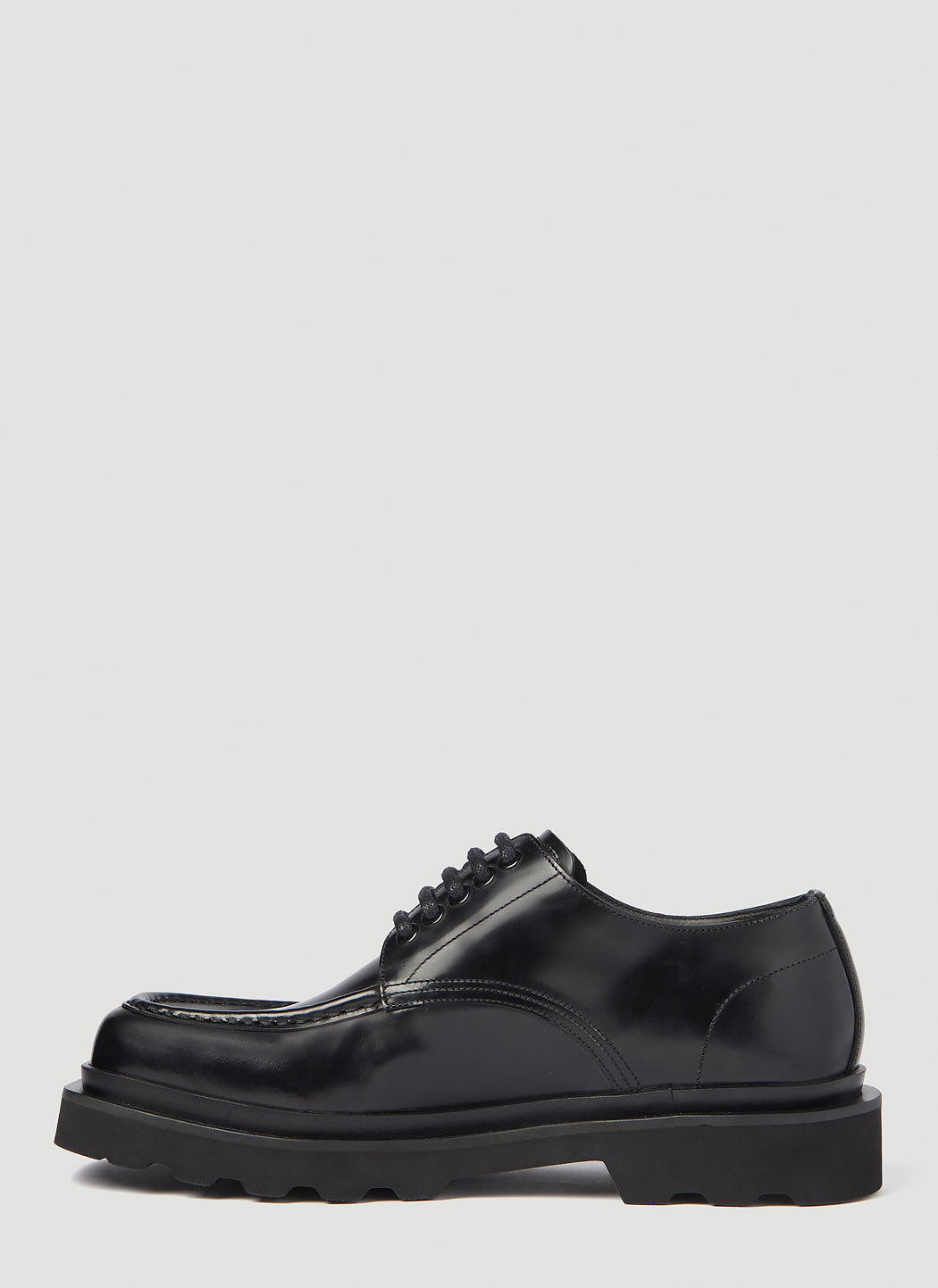 Dolce & Gabbana Men Brushed Leather Derby Shoes