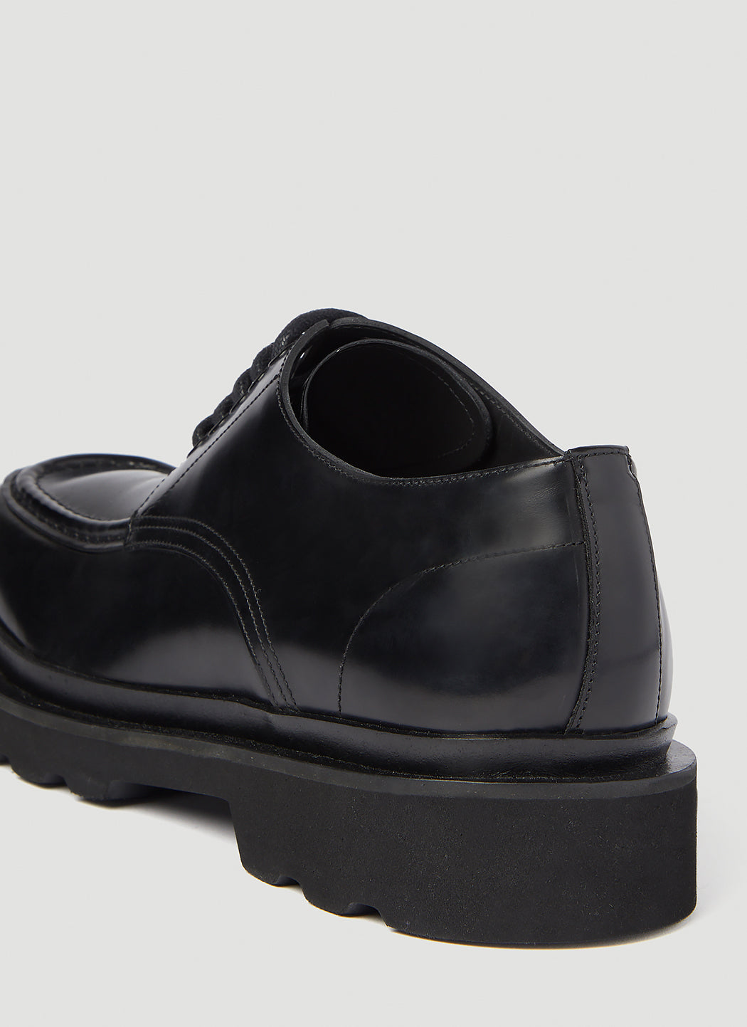 Dolce & Gabbana Men Brushed Leather Derby Shoes