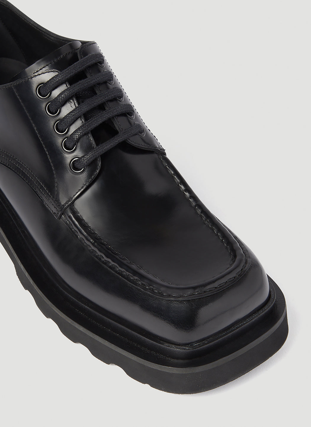 Dolce & Gabbana Men Brushed Leather Derby Shoes