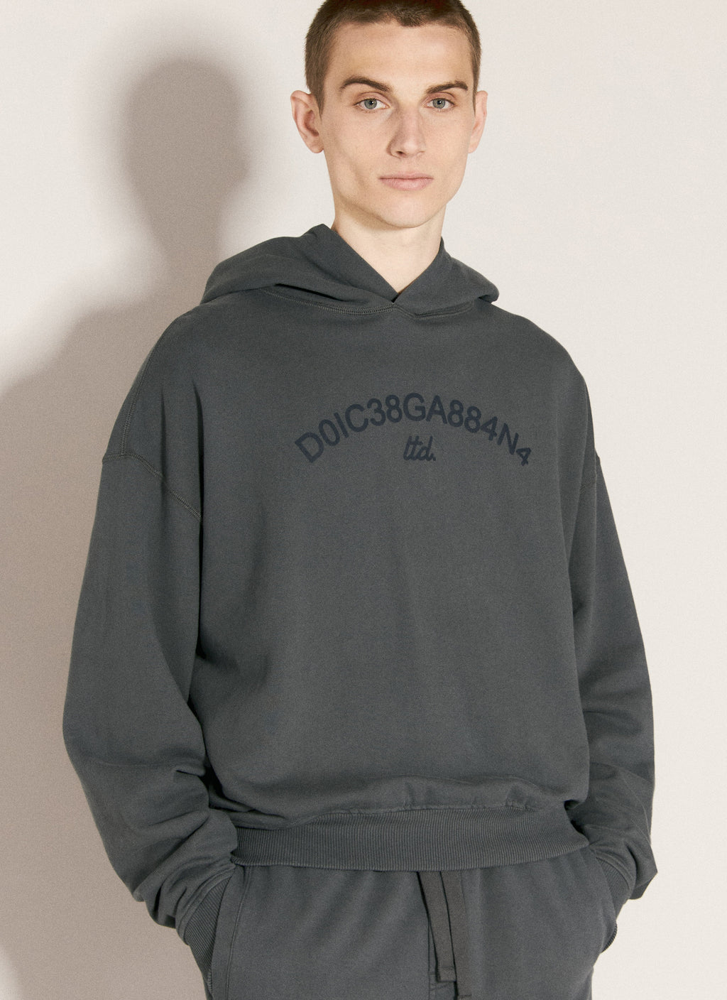 Dolce & Gabbana Men Cropped Hooded Sweatshirt