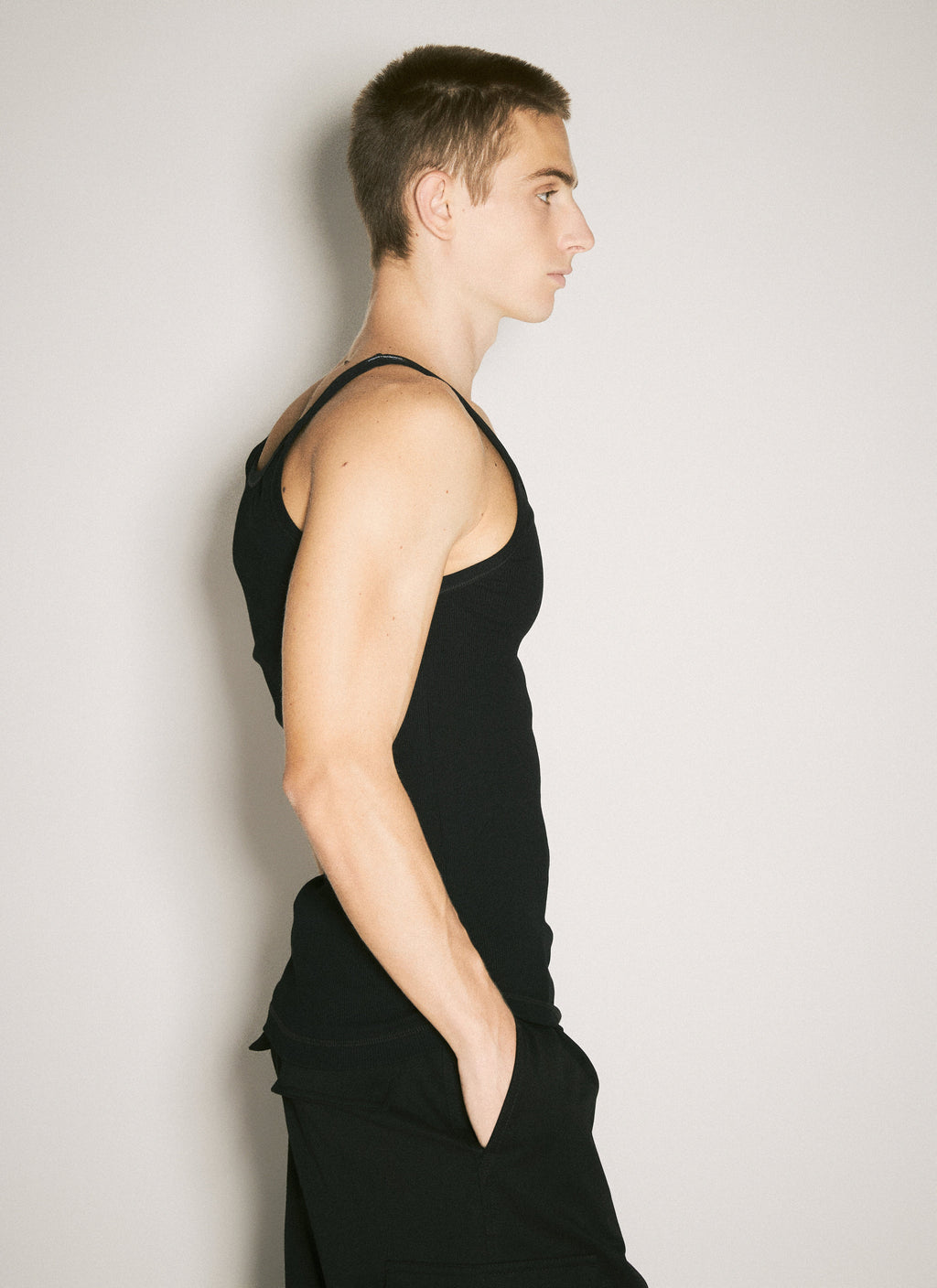 Dolce & Gabbana Men Logo Embroidery Tank Top