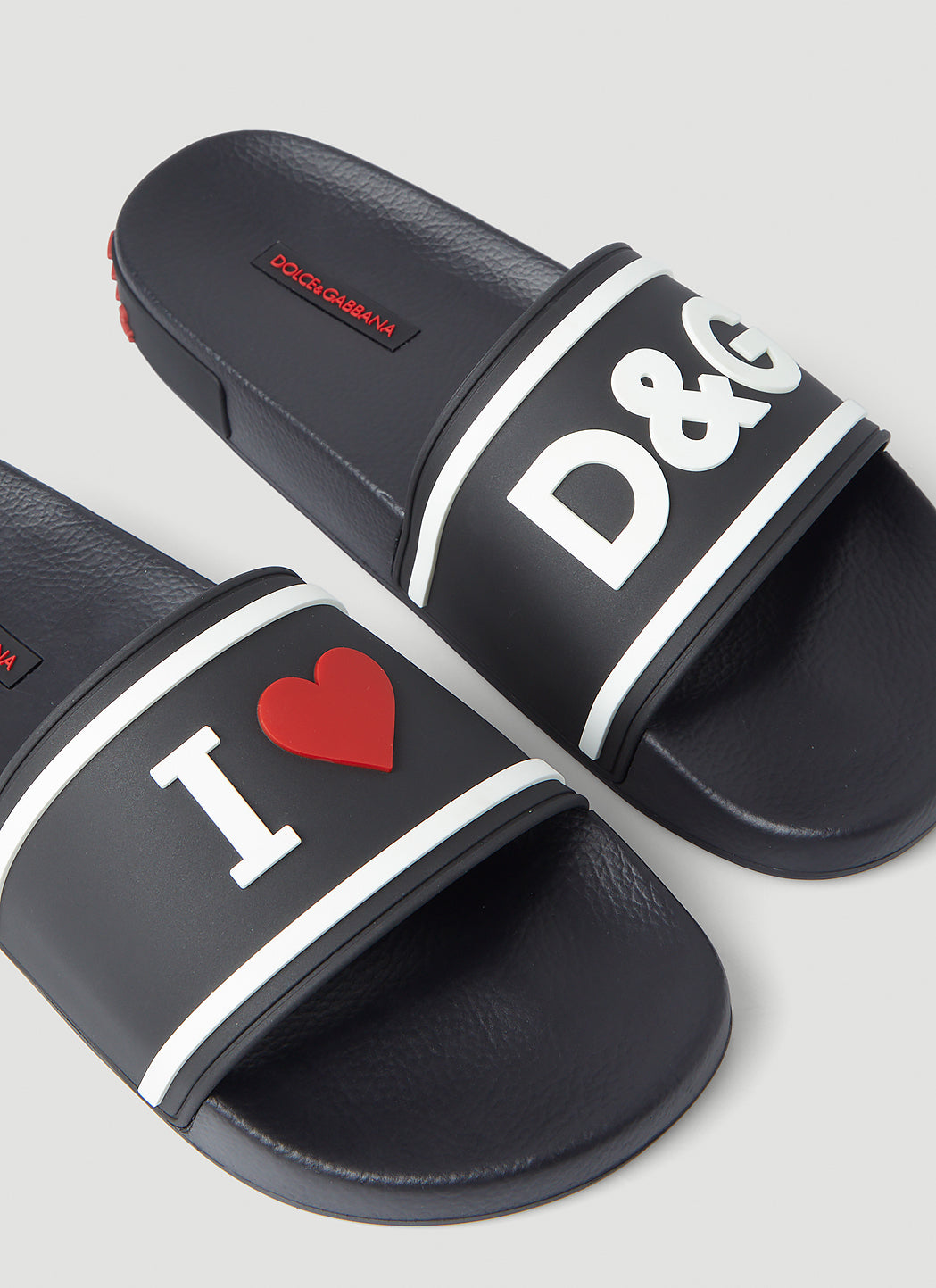 Dolce & Gabbana Women Logo Embossed Slides