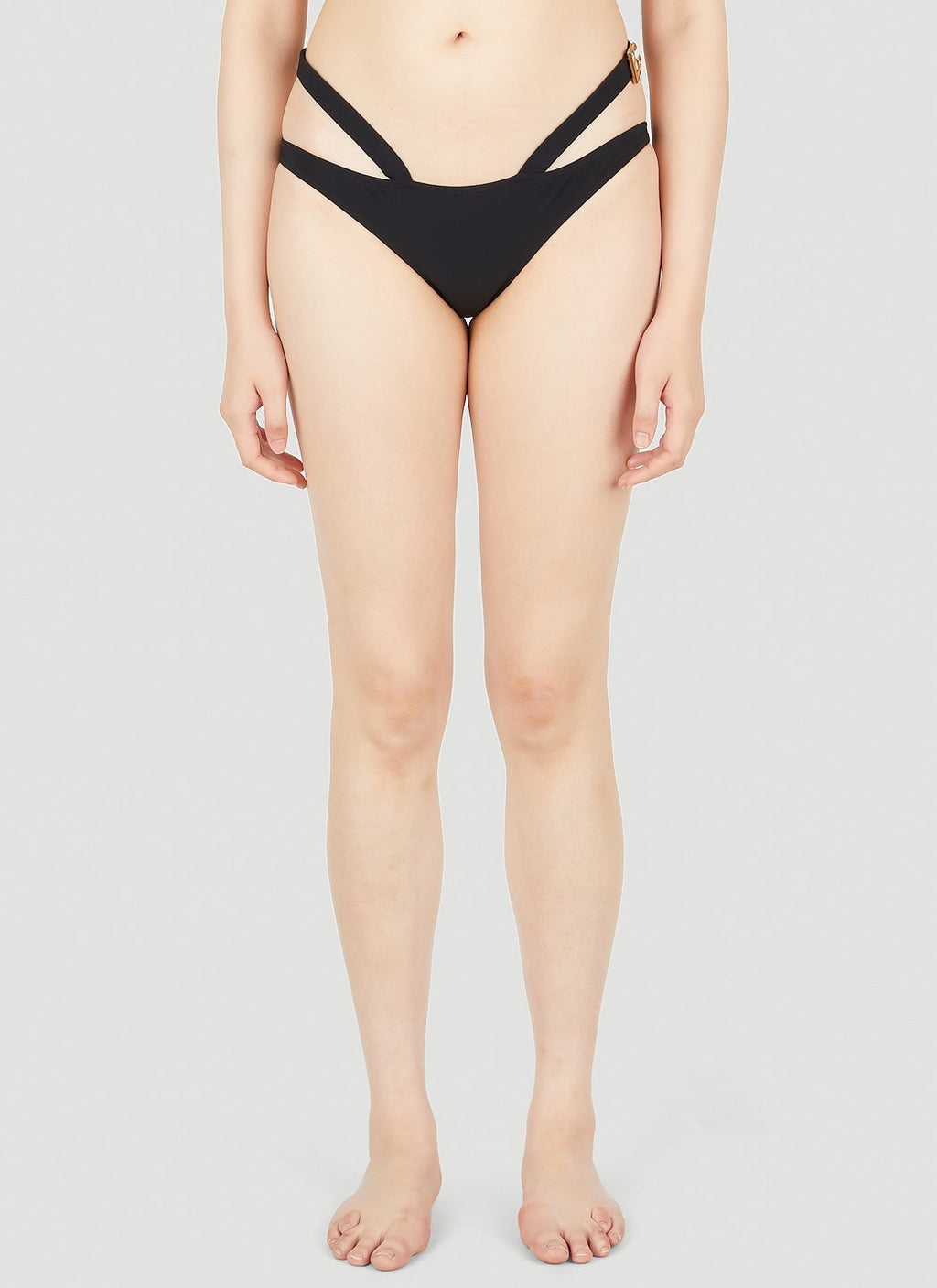 Dolce & Gabbana Women Slip Logo Plaque Bikini Bottoms