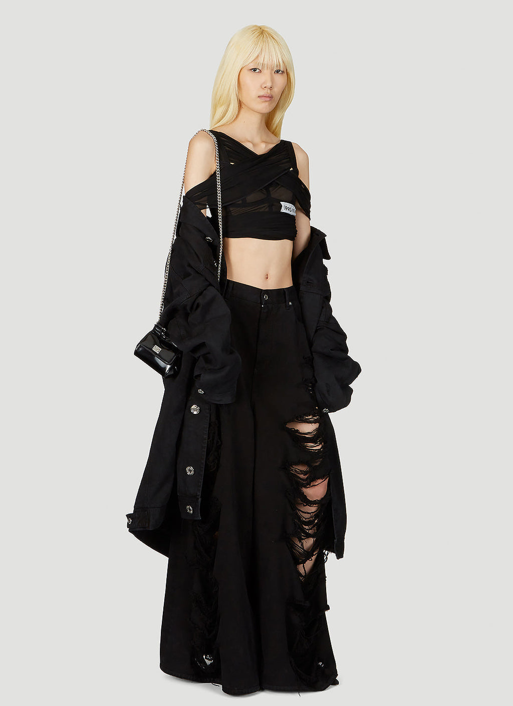 Dolce & Gabbana Women Kim Mesh Cross Over Top