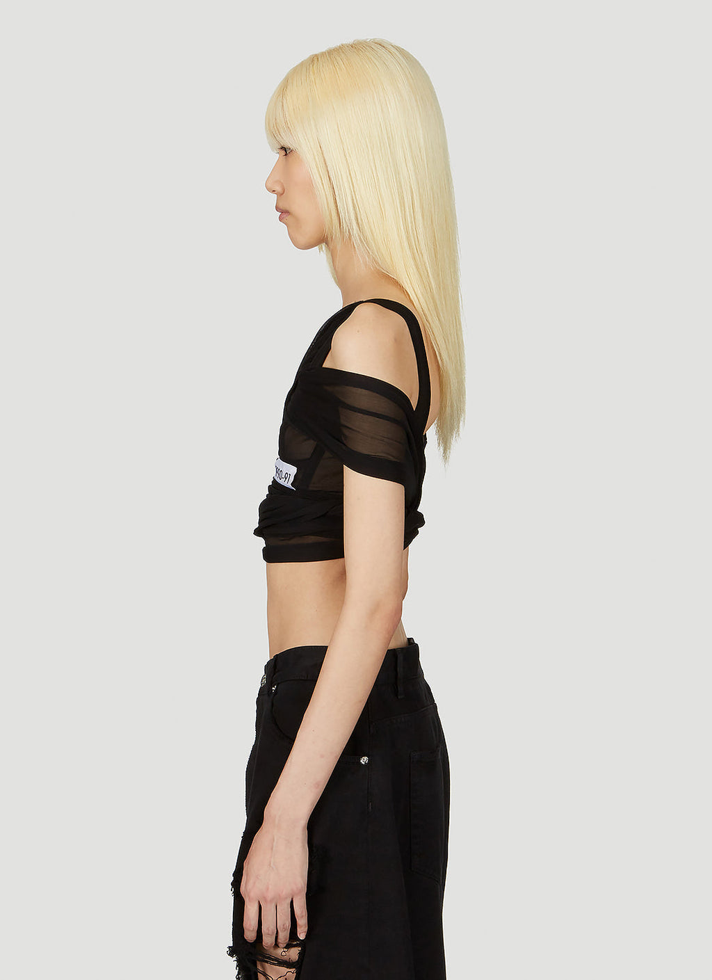 Dolce & Gabbana Women Kim Mesh Cross Over Top