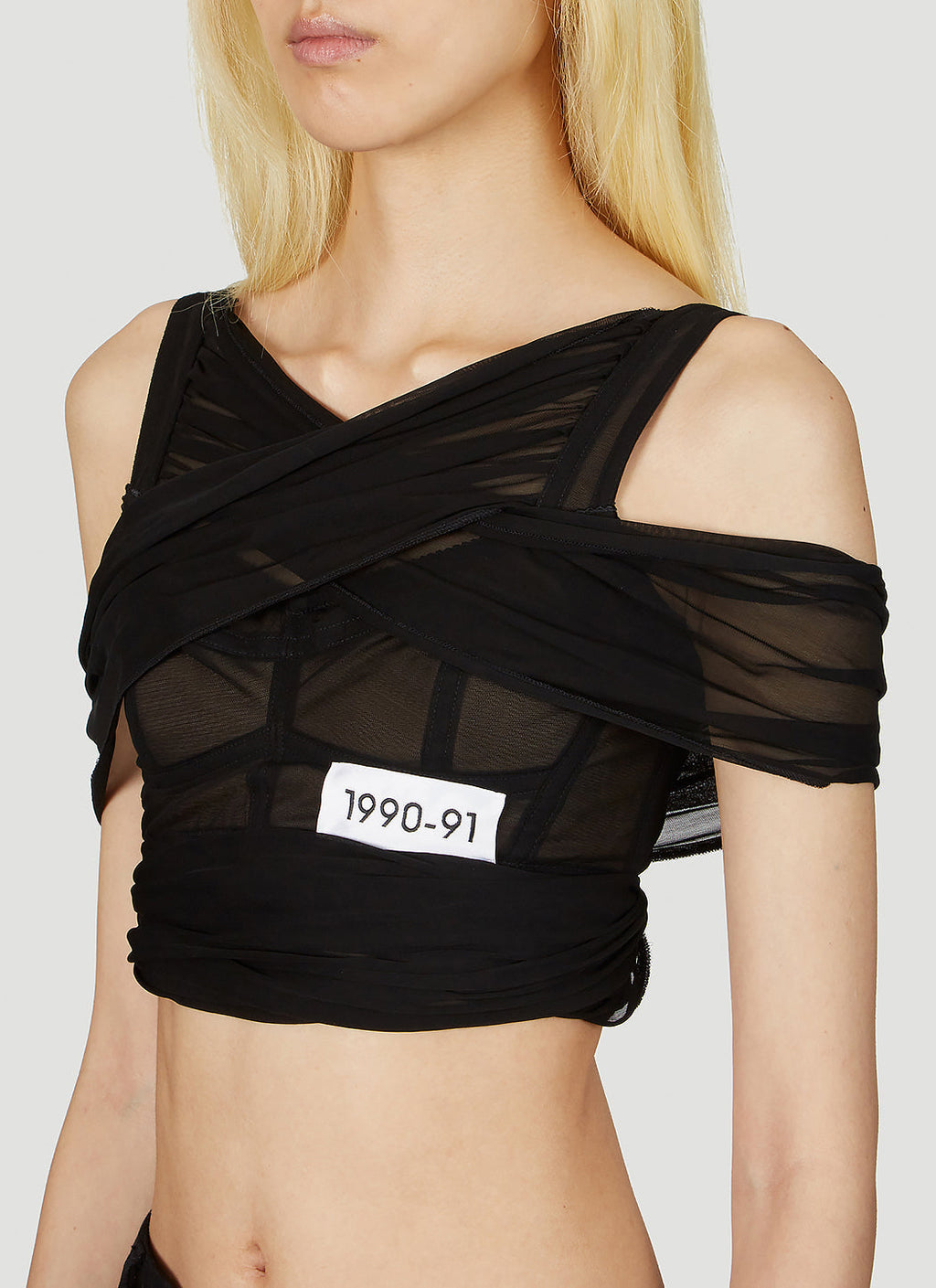 Dolce & Gabbana Women Kim Mesh Cross Over Top