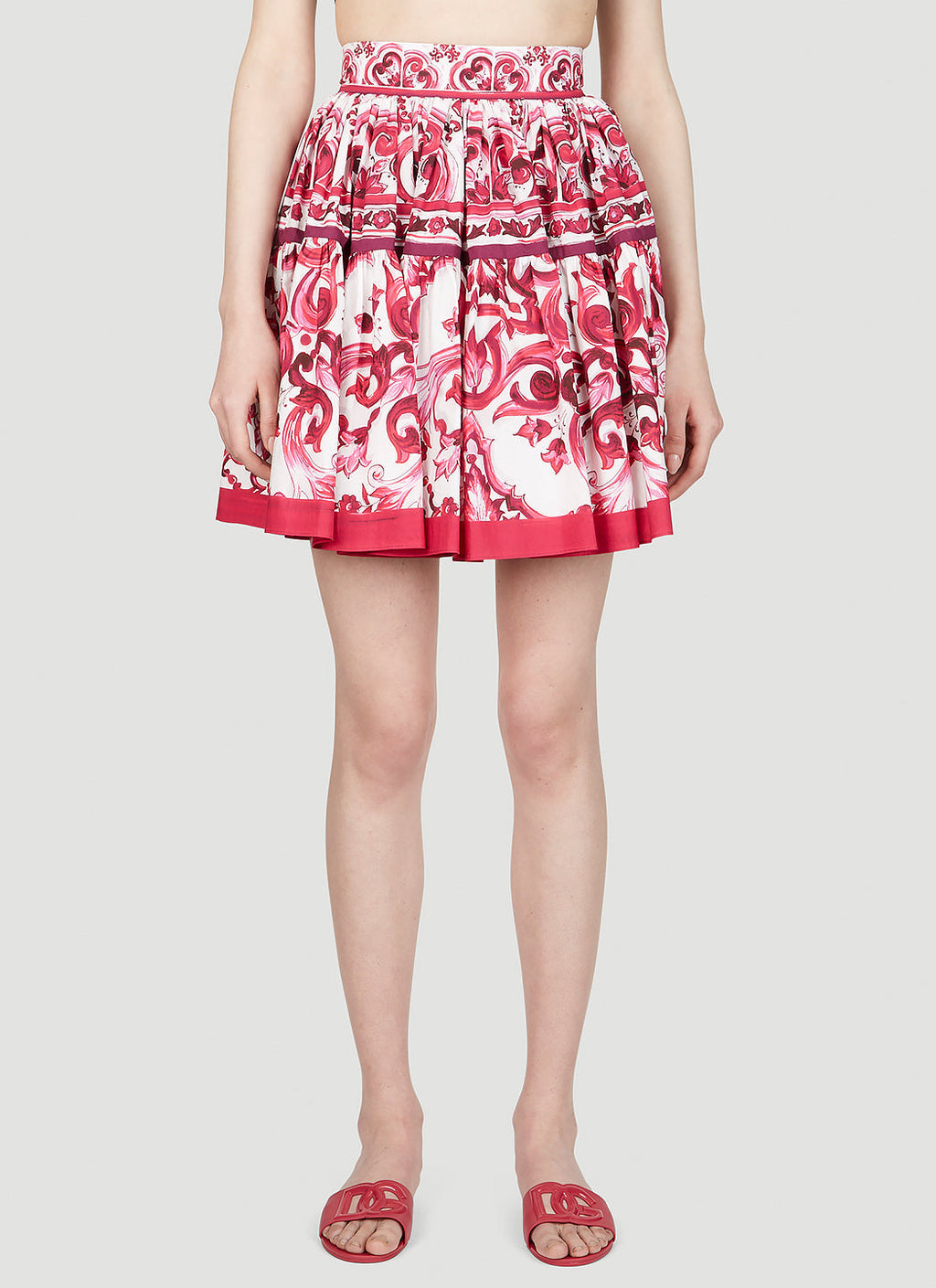 Dolce & Gabbana Women Majolica Print Skirt