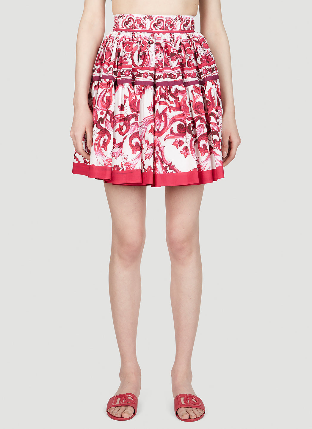 Dolce & Gabbana Women Majolica Print Skirt