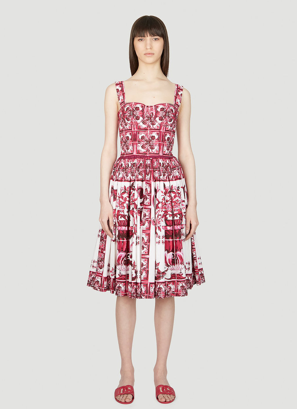 Dolce & Gabbana Women Majolica Print Dress