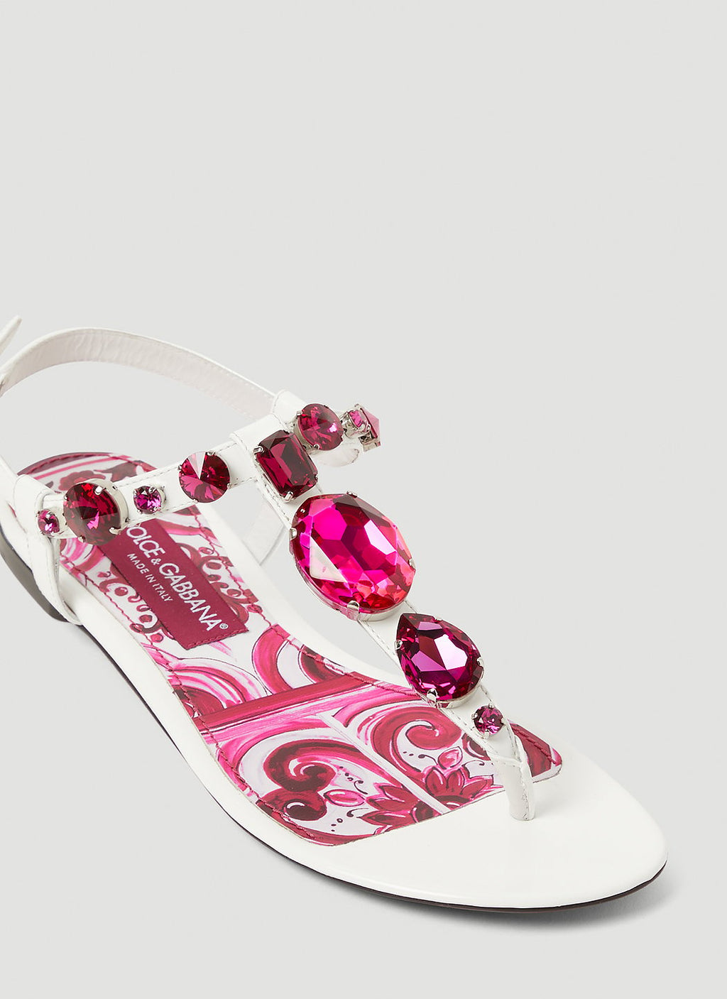 Dolce & Gabbana Women Crystal Embellished Majolica Sandals