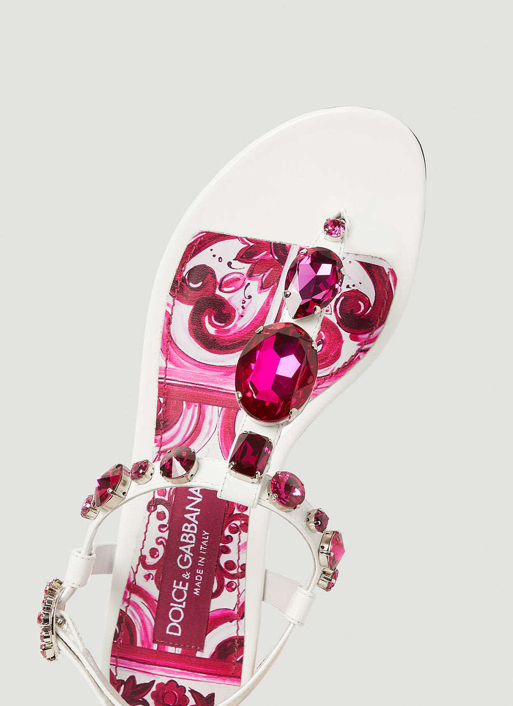 Dolce & Gabbana Women Crystal Embellished Majolica Sandals