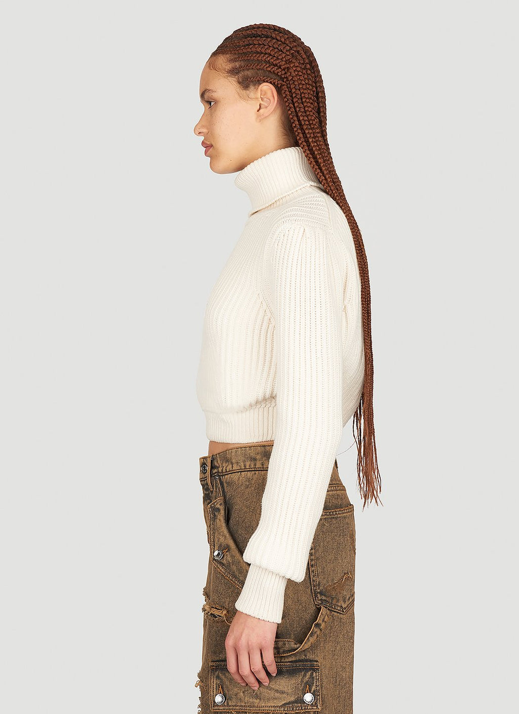 Dolce & Gabbana Women Crop Rib Sweater