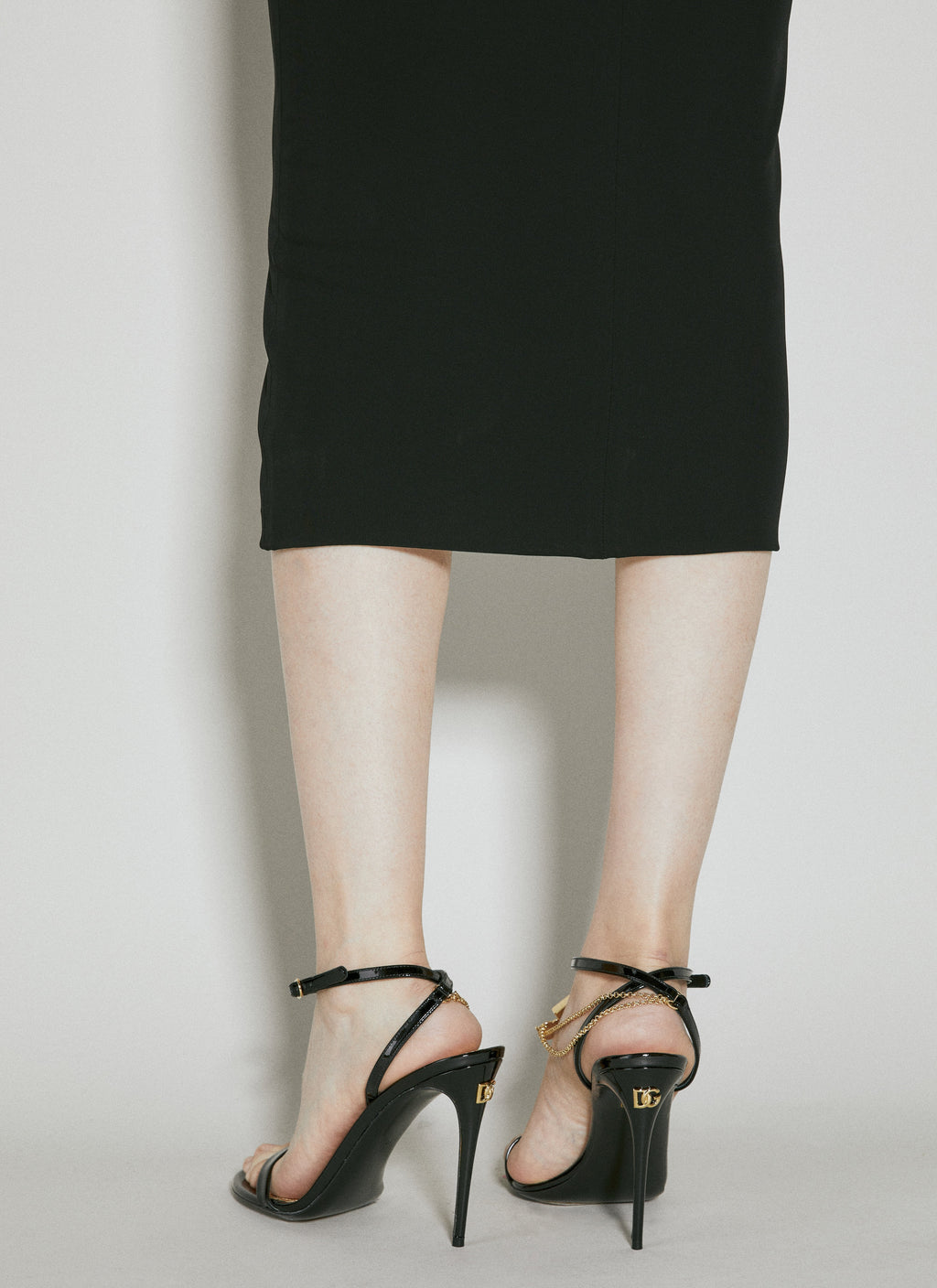 Dolce & Gabbana Women Patent Leather Heeled Sandals