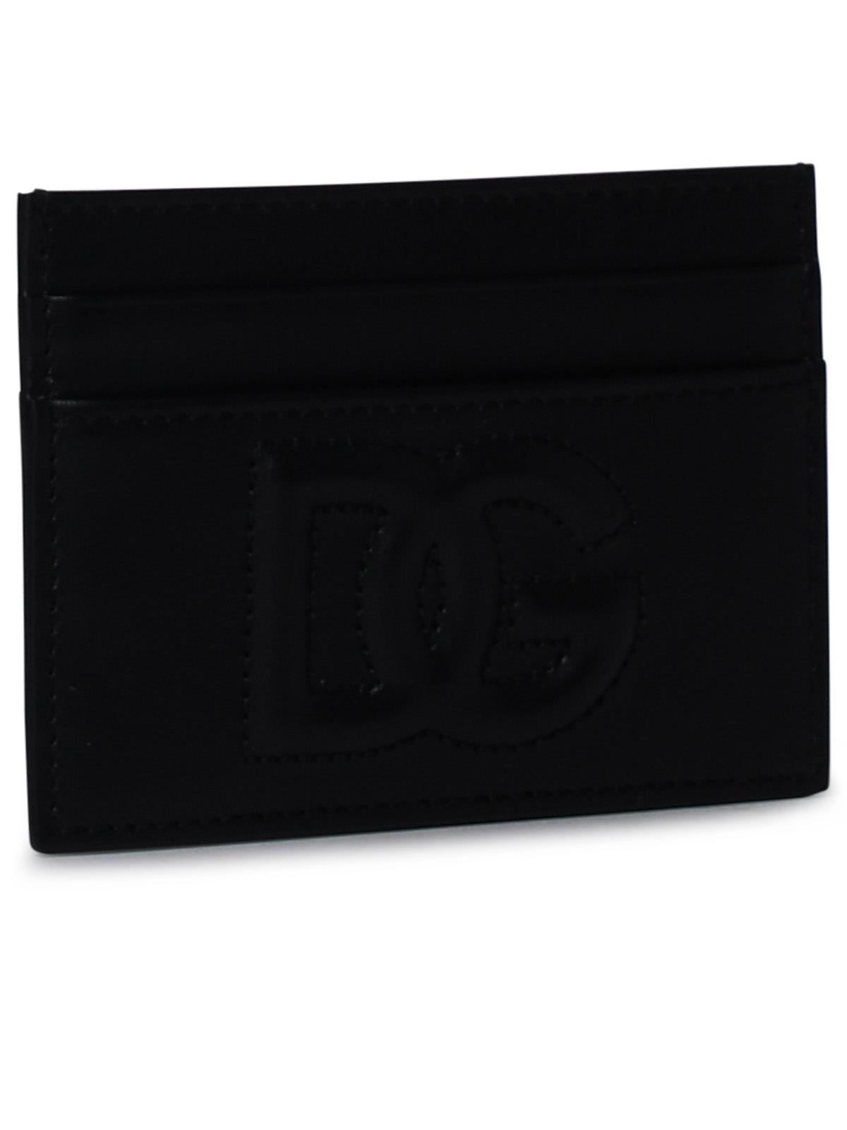 Dolce & Gabbana Black Leather Card Holder Women - EZE Fashion®