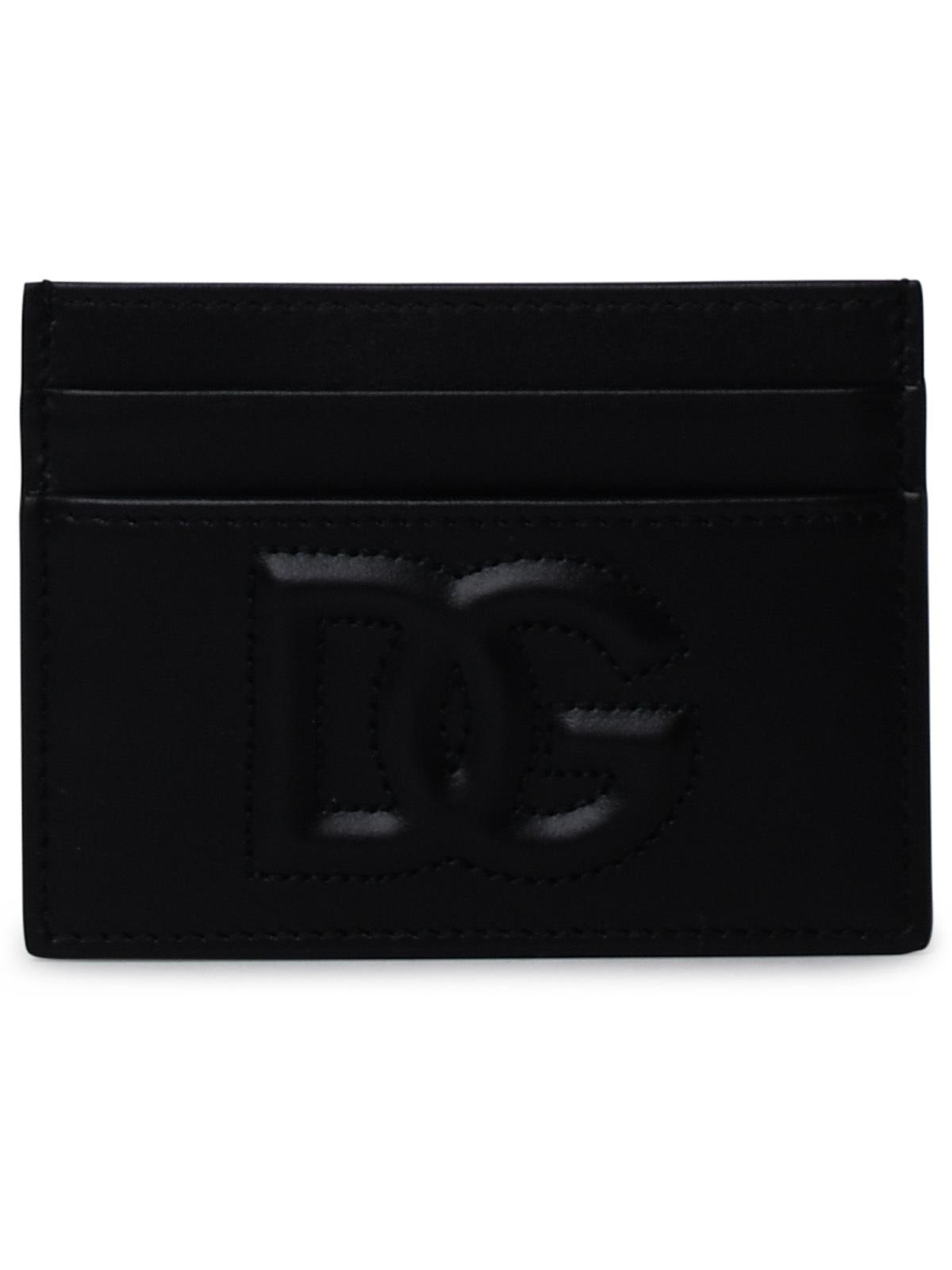 Dolce & Gabbana Black Leather Card Holder Women - EZE Fashion®