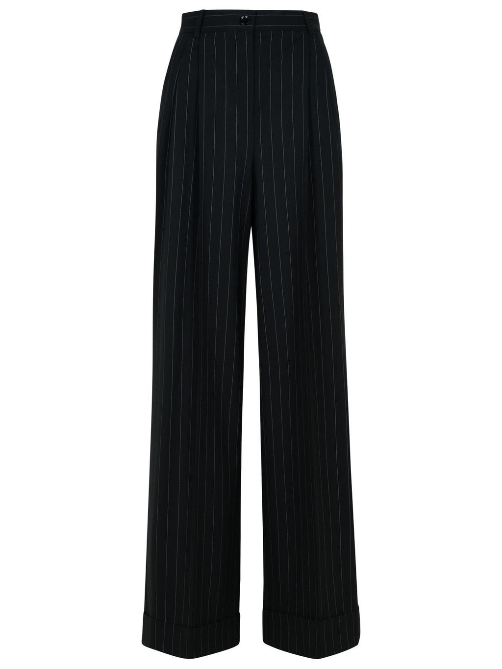 Dolce & Gabbana Black Virgin Wool Trousers Women - EZE Fashion®