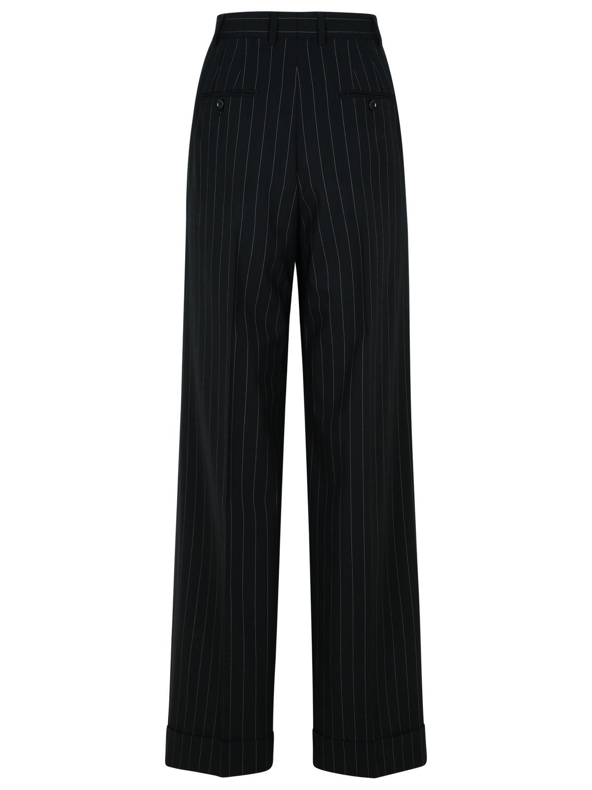 Dolce & Gabbana Black Virgin Wool Trousers Women - EZE Fashion®