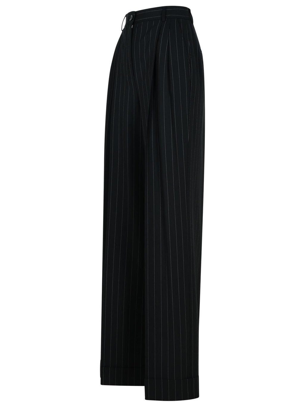 Dolce & Gabbana Black Virgin Wool Trousers Women - EZE Fashion®