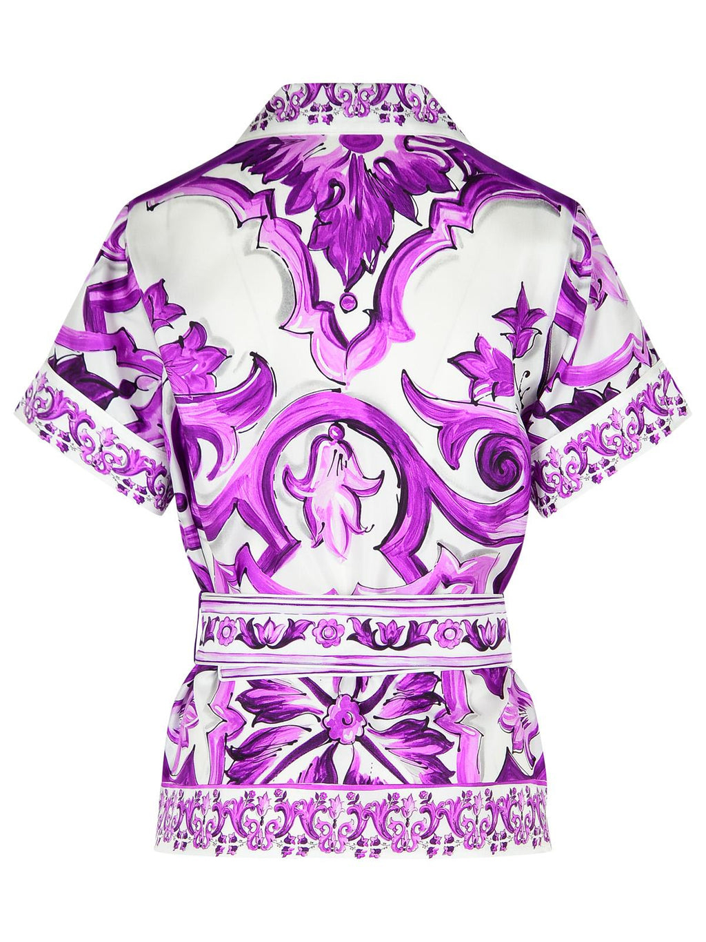 Dolce & Gabbana Majolica Print Silk Twill Shirt Women - EZE Fashion®