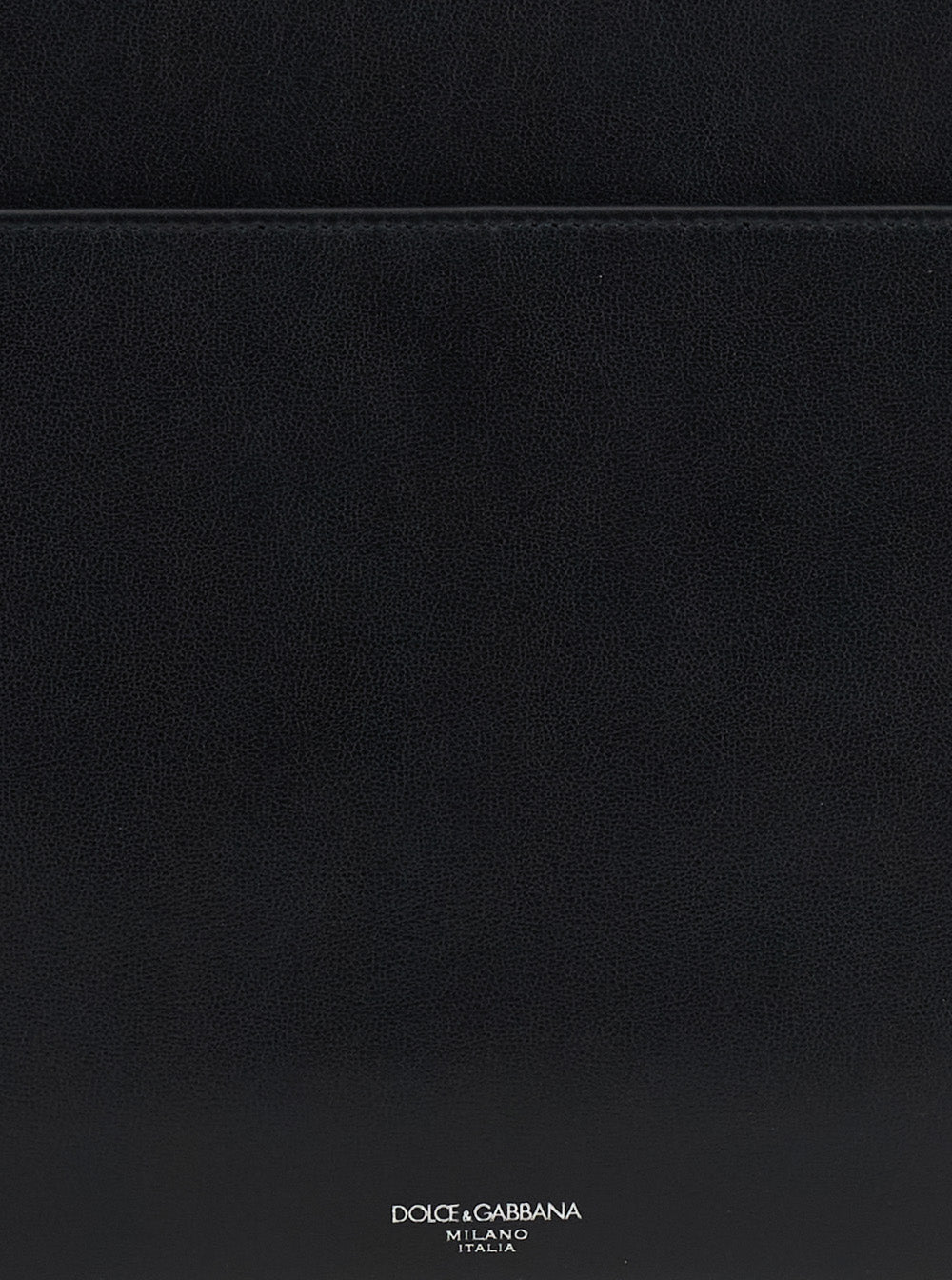 Dolce & Gabbana Men Black Clutch With Removable Wrist Strap And Logo Lettering On The Front In Leather Man - EZE Fashion®