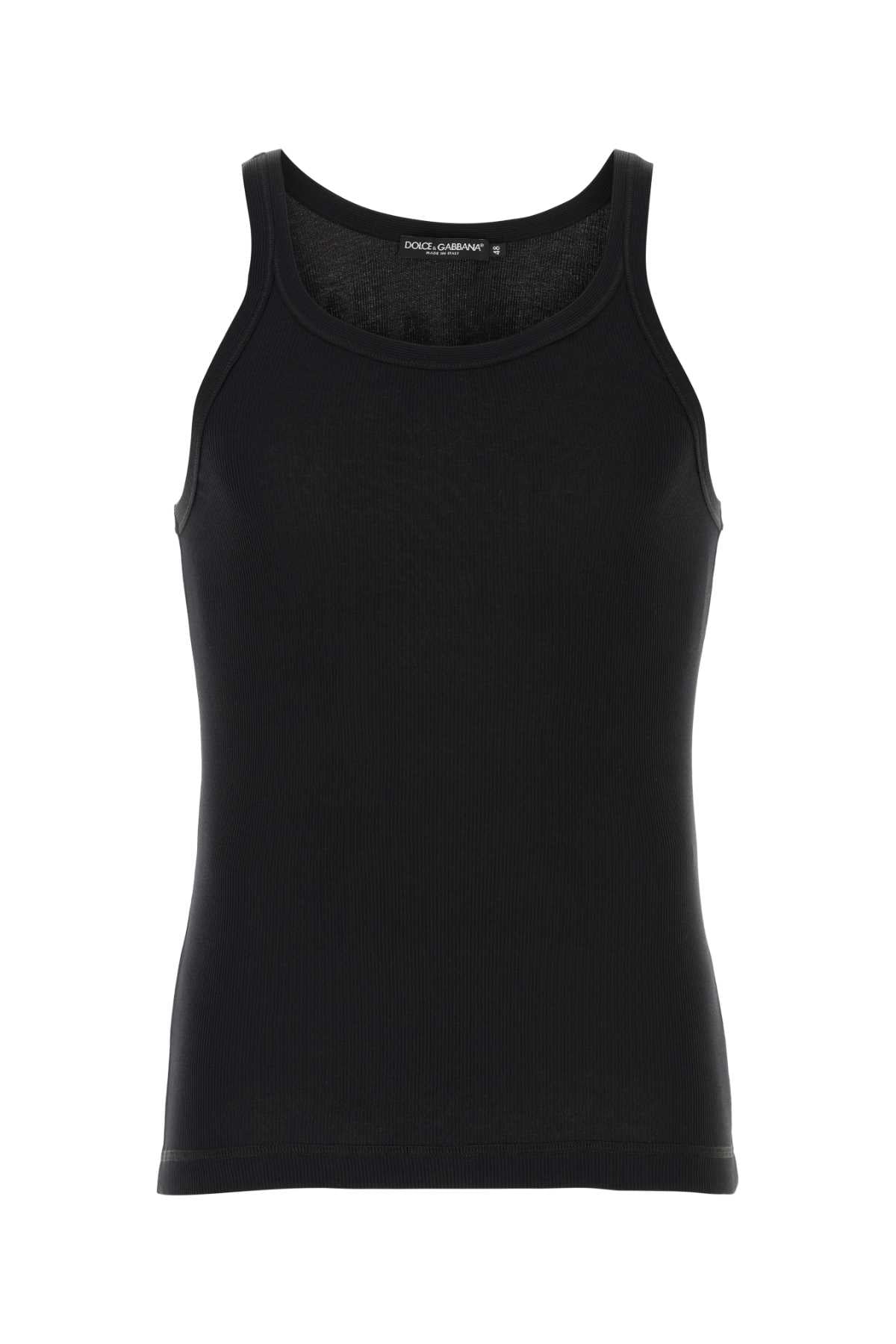 Dolce & Gabbana Men Black Cotton Tank Top - EZE Fashion®