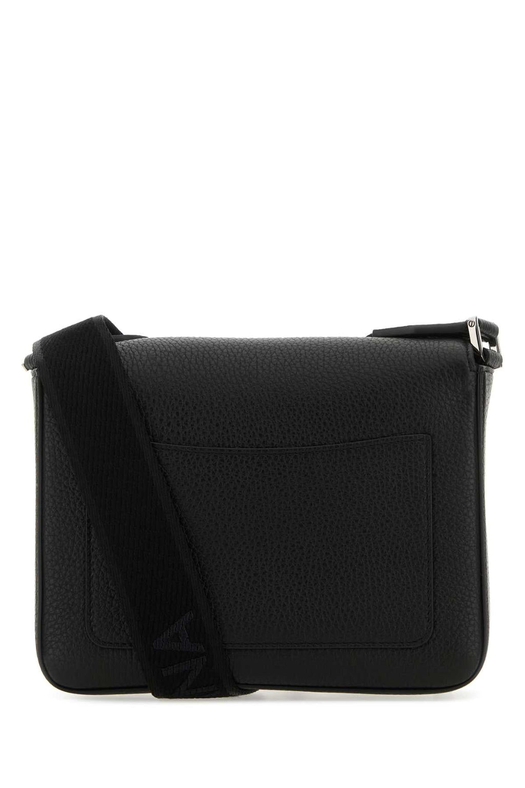 Dolce & Gabbana Men Black Leather Medium Dg Logo Crossbody Bag - EZE Fashion®