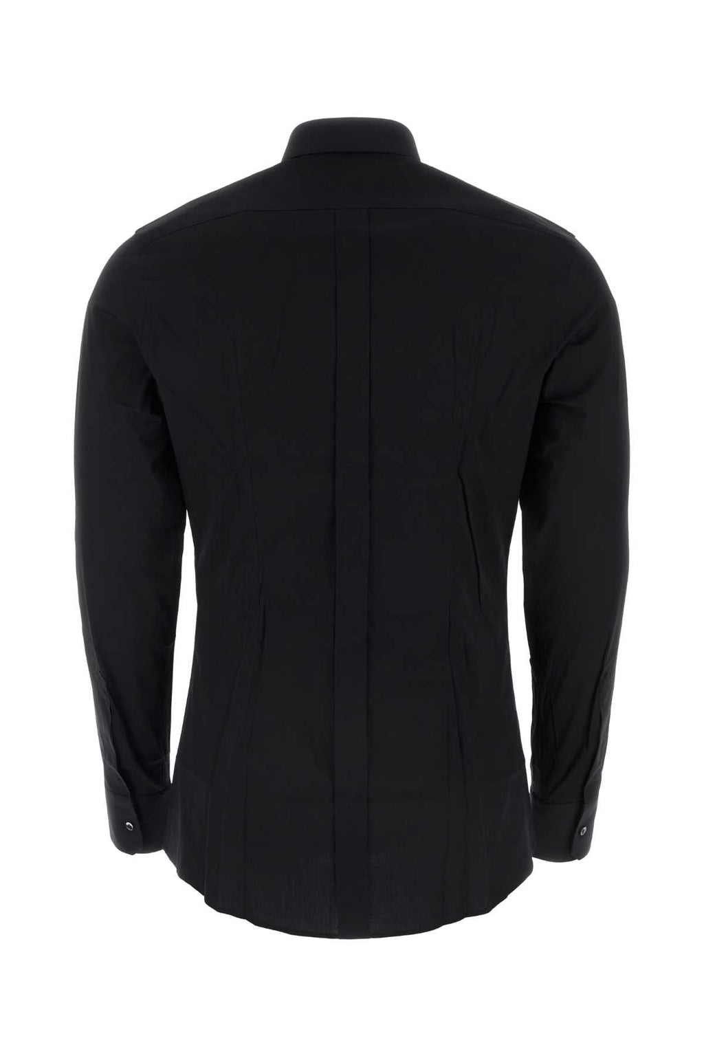 Dolce & Gabbana Men Black Stretch Poplin Shirt - EZE Fashion®