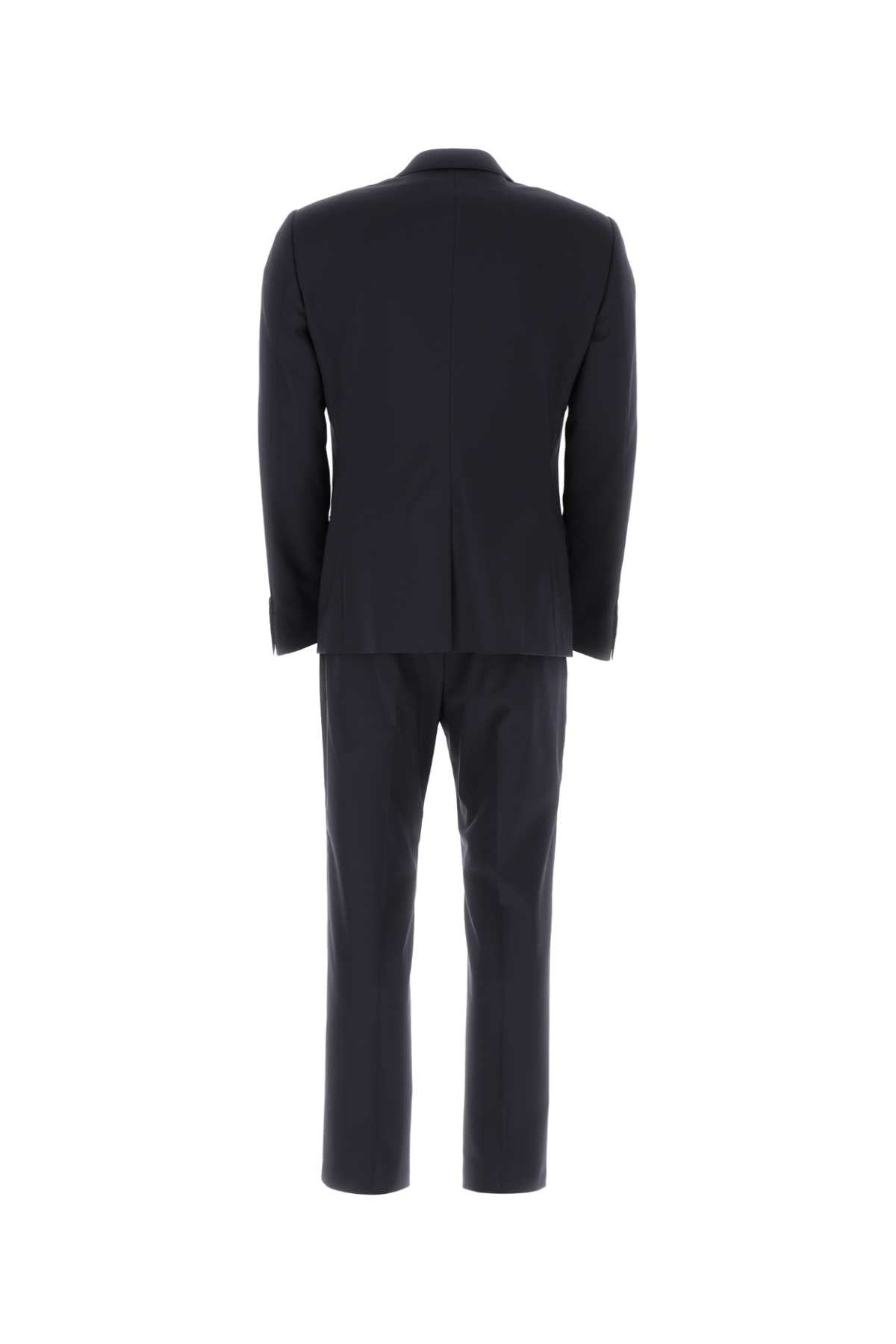 Dolce & Gabbana Men Navy Blue Light Wool Martini Suit - EZE Fashion®