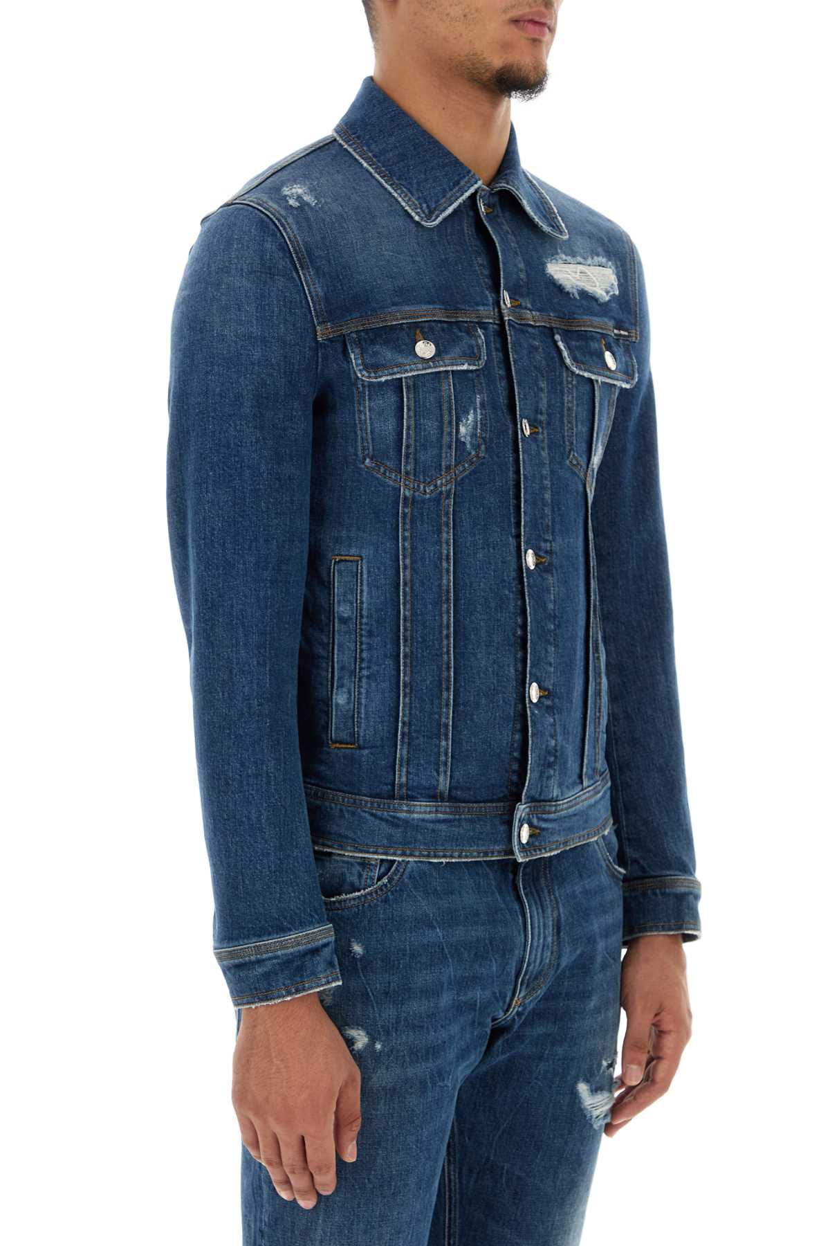 Dolce & Gabbana Men Stretch Denim Jacket - EZE Fashion®