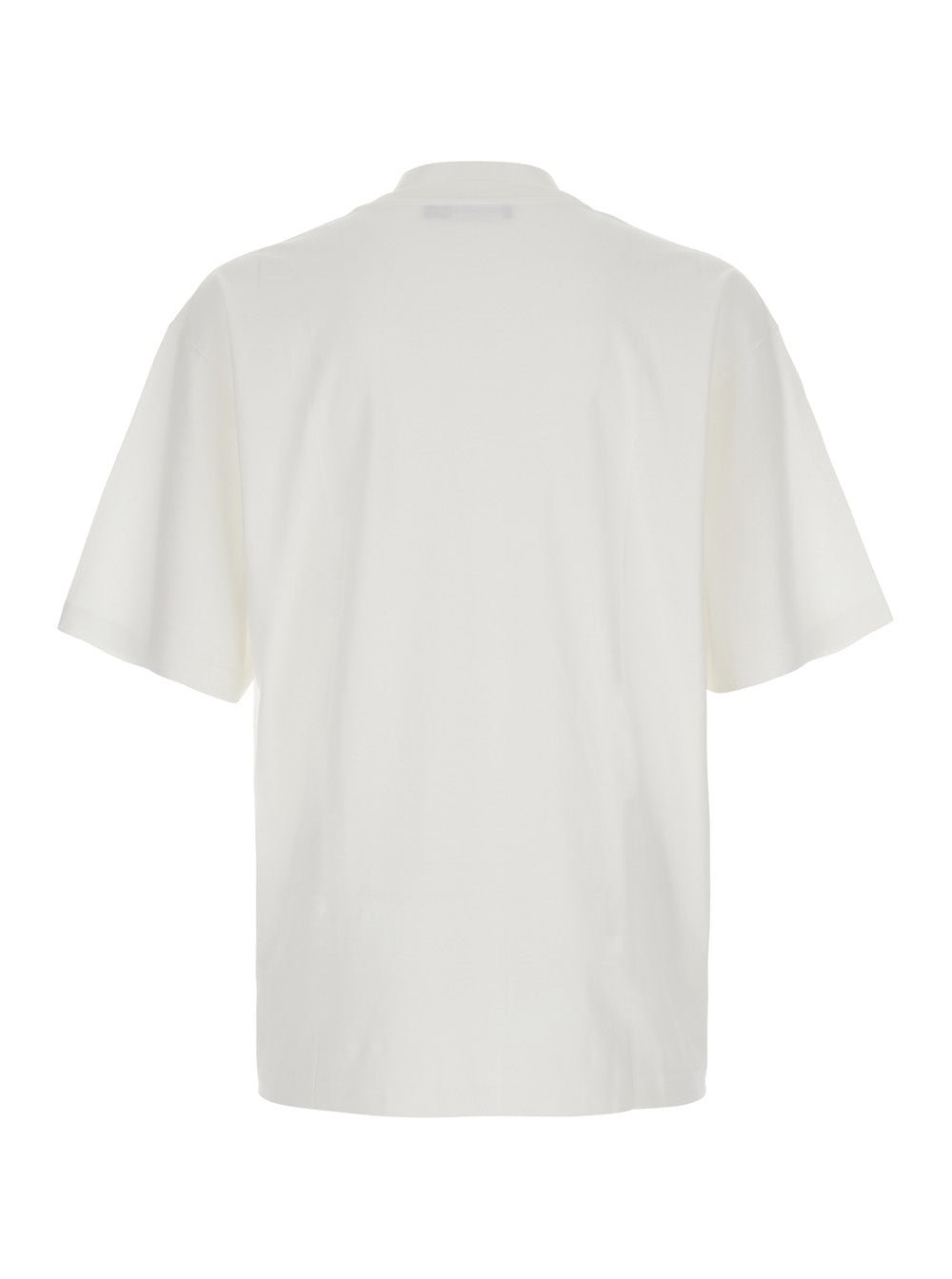 Dolce & Gabbana Men White Oversize T-Shirt With Maxi Logo On The Front In Cotton Man - EZE Fashion®