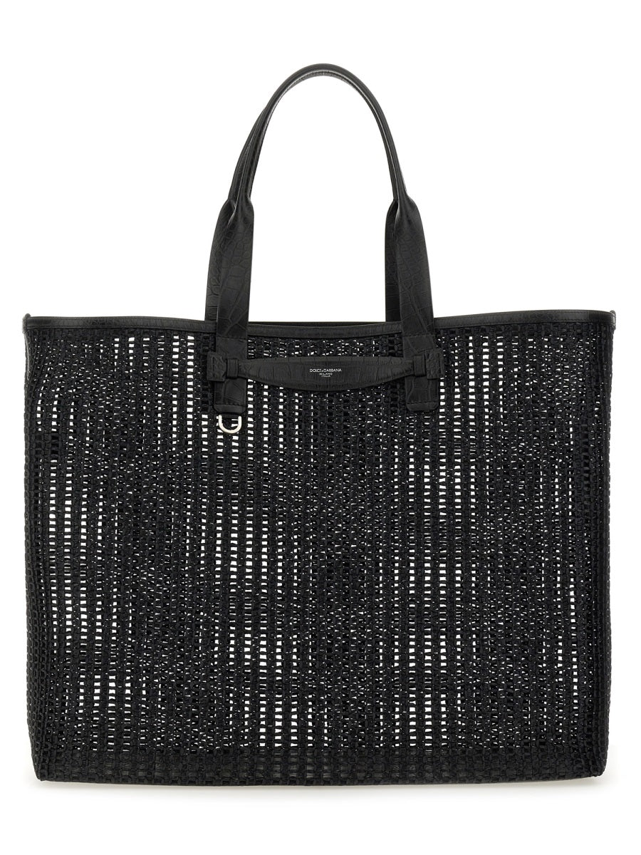 Dolce & Gabbana Men Woven Mesh Shopping Bag - EZE Fashion®