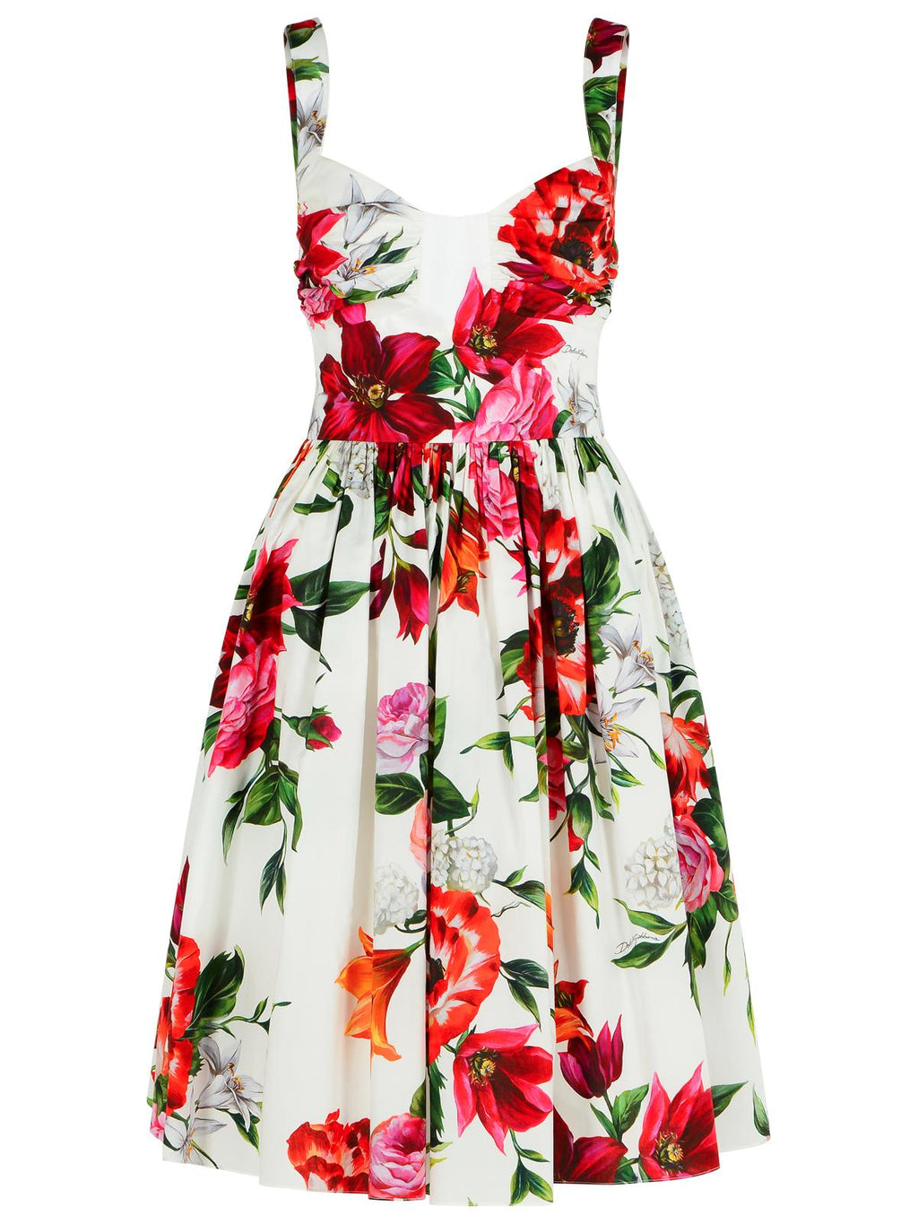 Dolce & Gabbana White Cotton Poplin Dress Women - EZE Fashion®