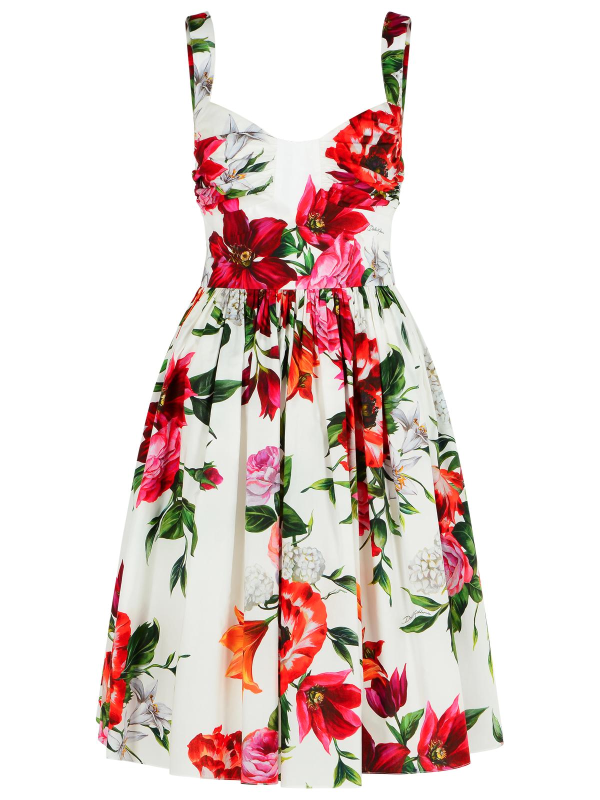 Dolce & Gabbana White Cotton Poplin Dress Women - EZE Fashion®