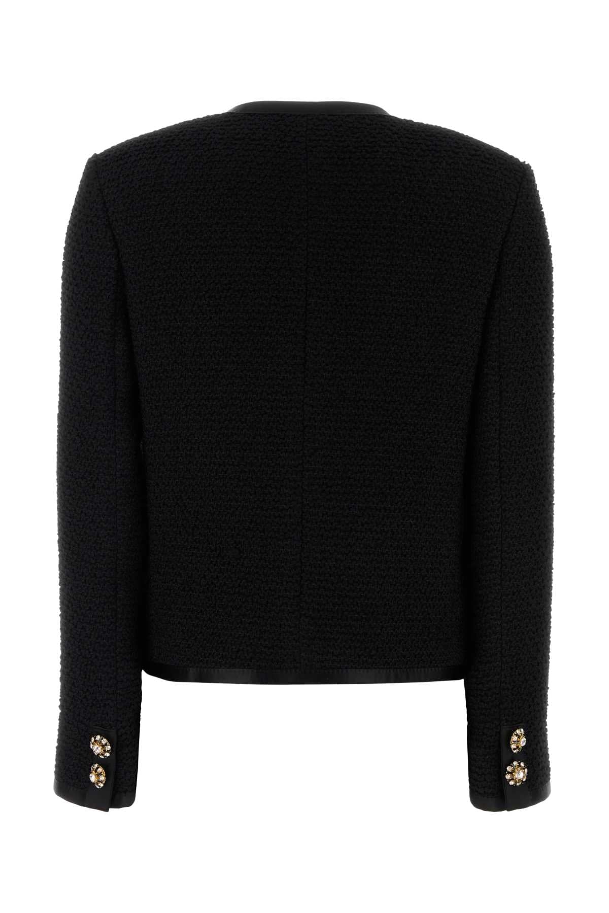 Dolce & Gabbana Women Black Tweed Blazer - EZE Fashion®