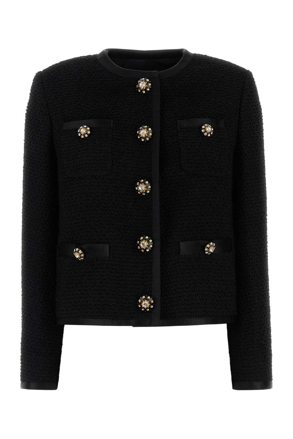 Dolce & Gabbana Women Black Tweed Blazer - EZE Fashion®