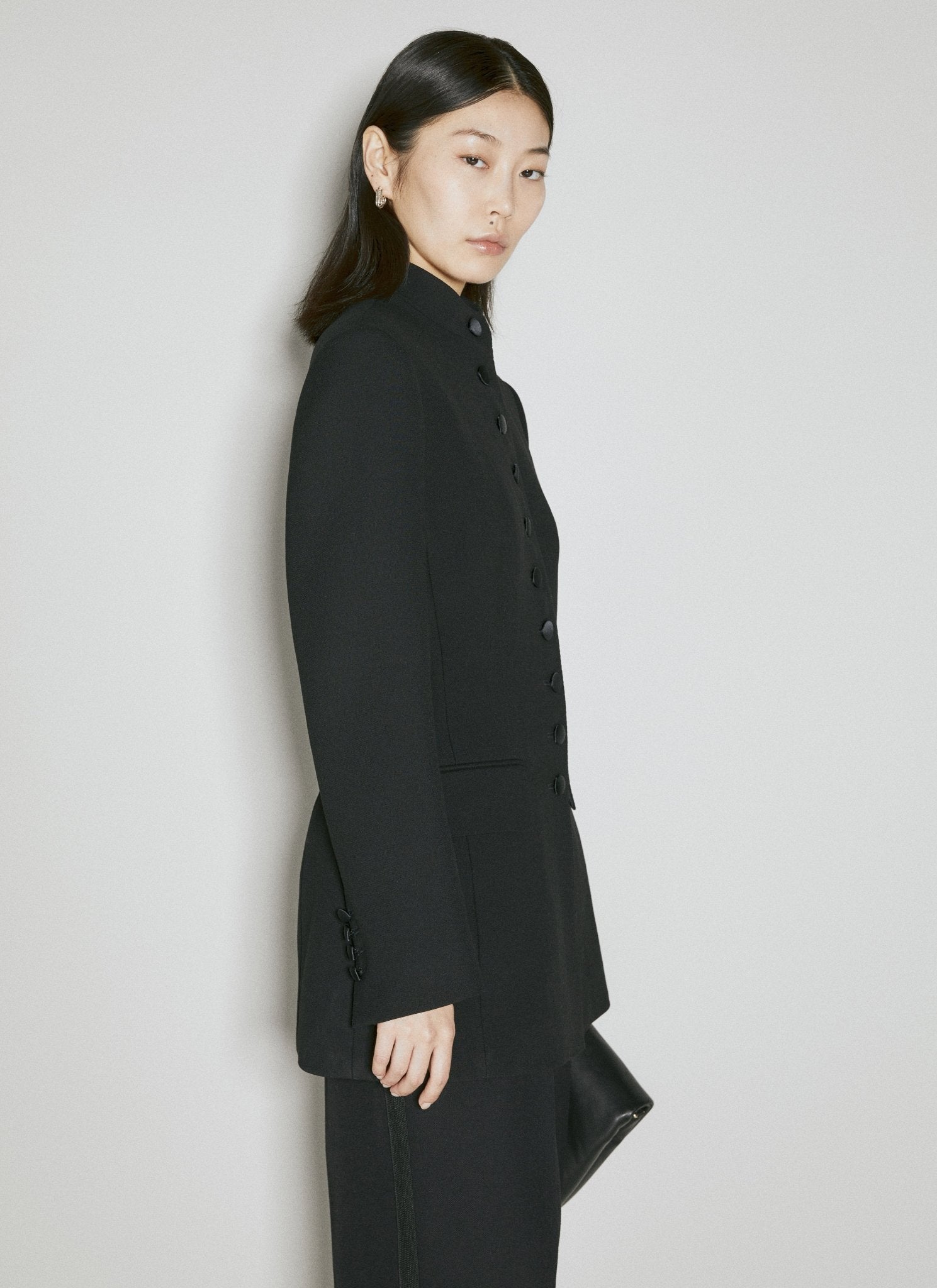 Dolce & Gabbana Women Long Single - Breasted Wool Cady Jacket - EZE Fashion®