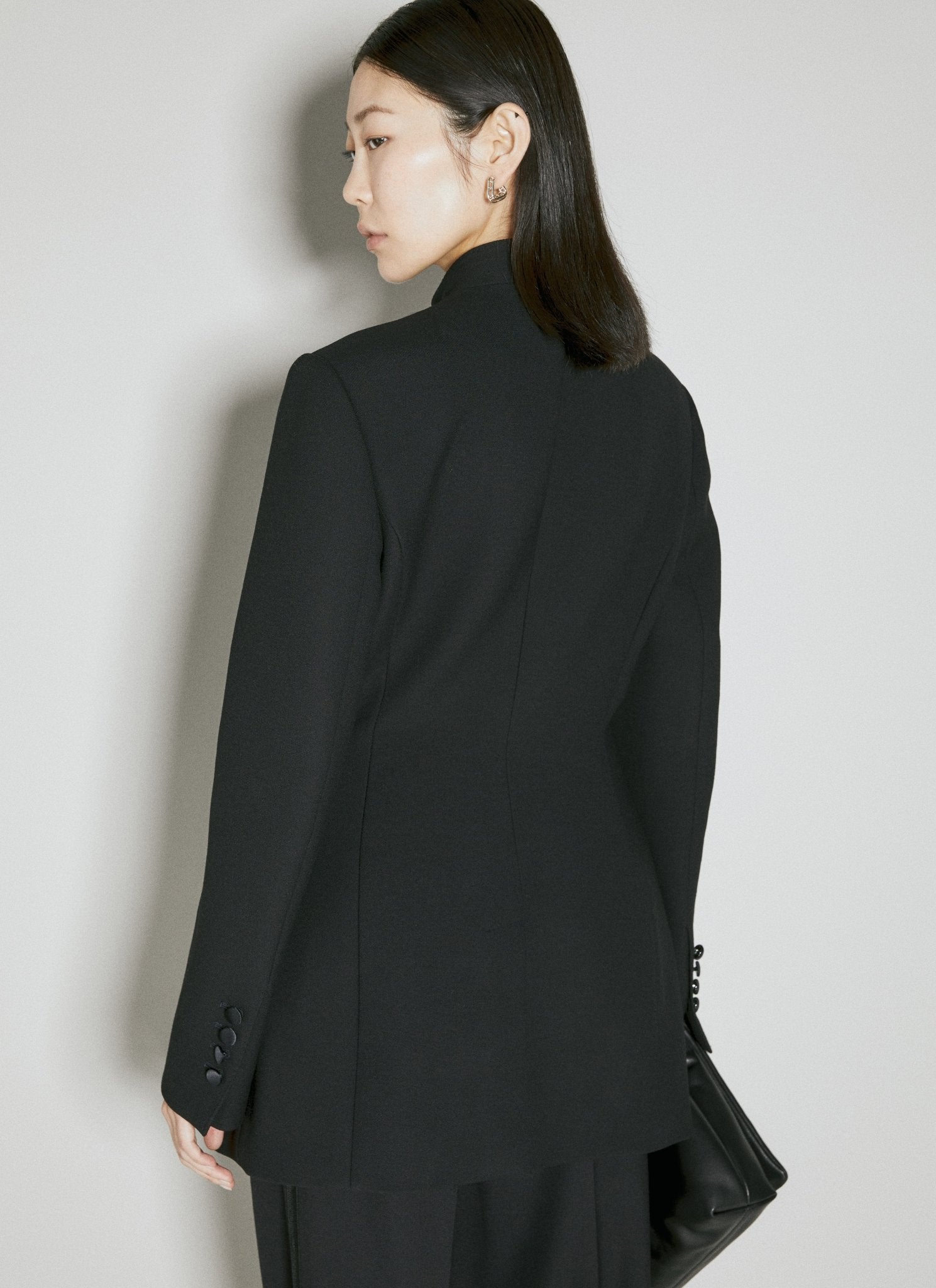 Dolce & Gabbana Women Long Single - Breasted Wool Cady Jacket - EZE Fashion®