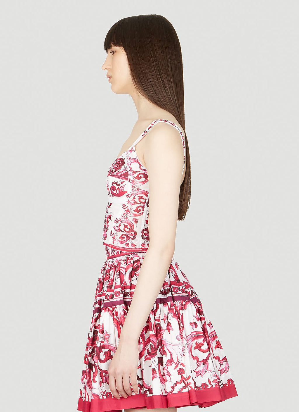 Dolce & Gabbana Women Majolica Print Bustier Top - EZE Fashion®