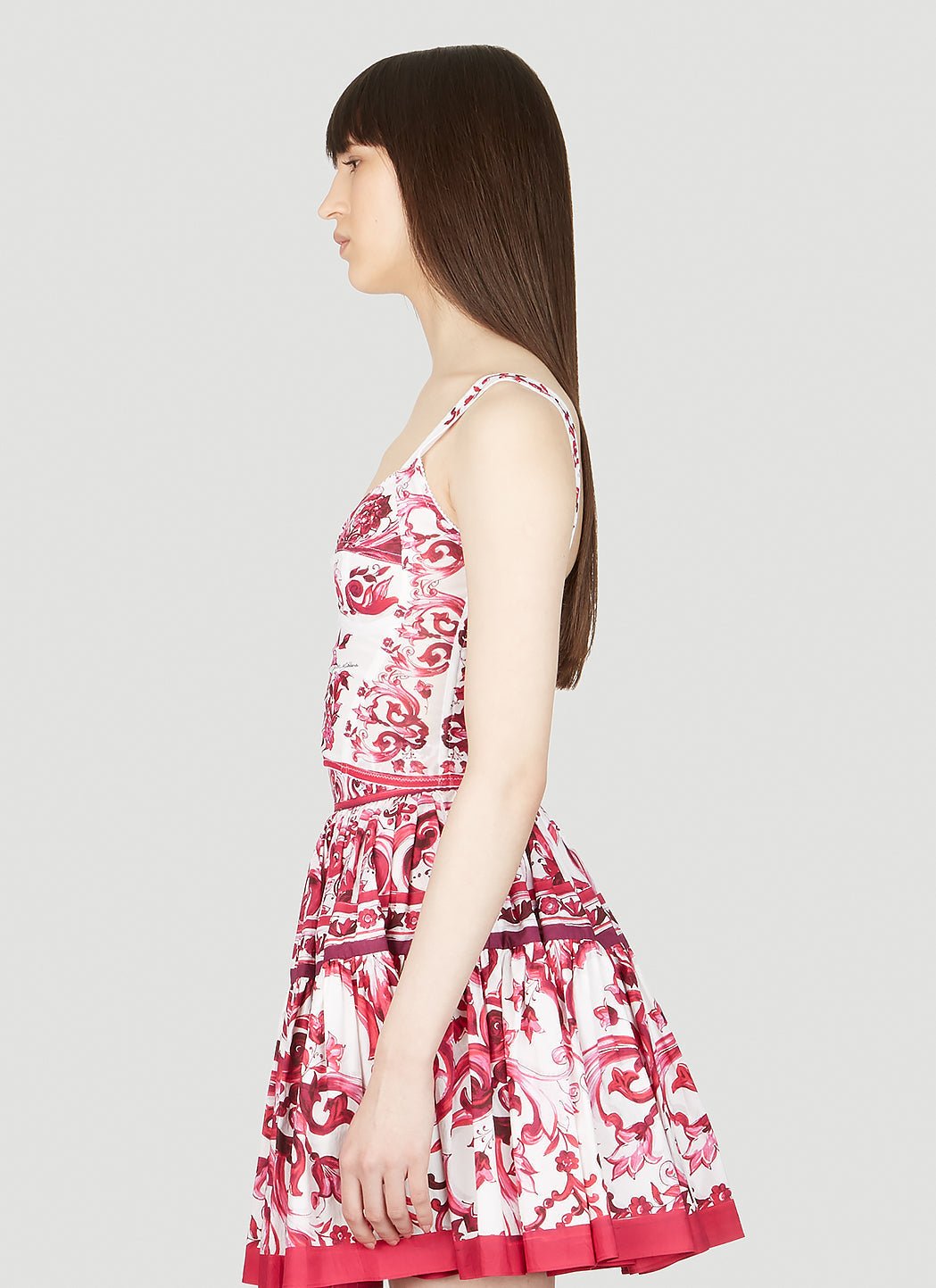 Dolce & Gabbana Women Majolica Print Bustier Top - EZE Fashion®