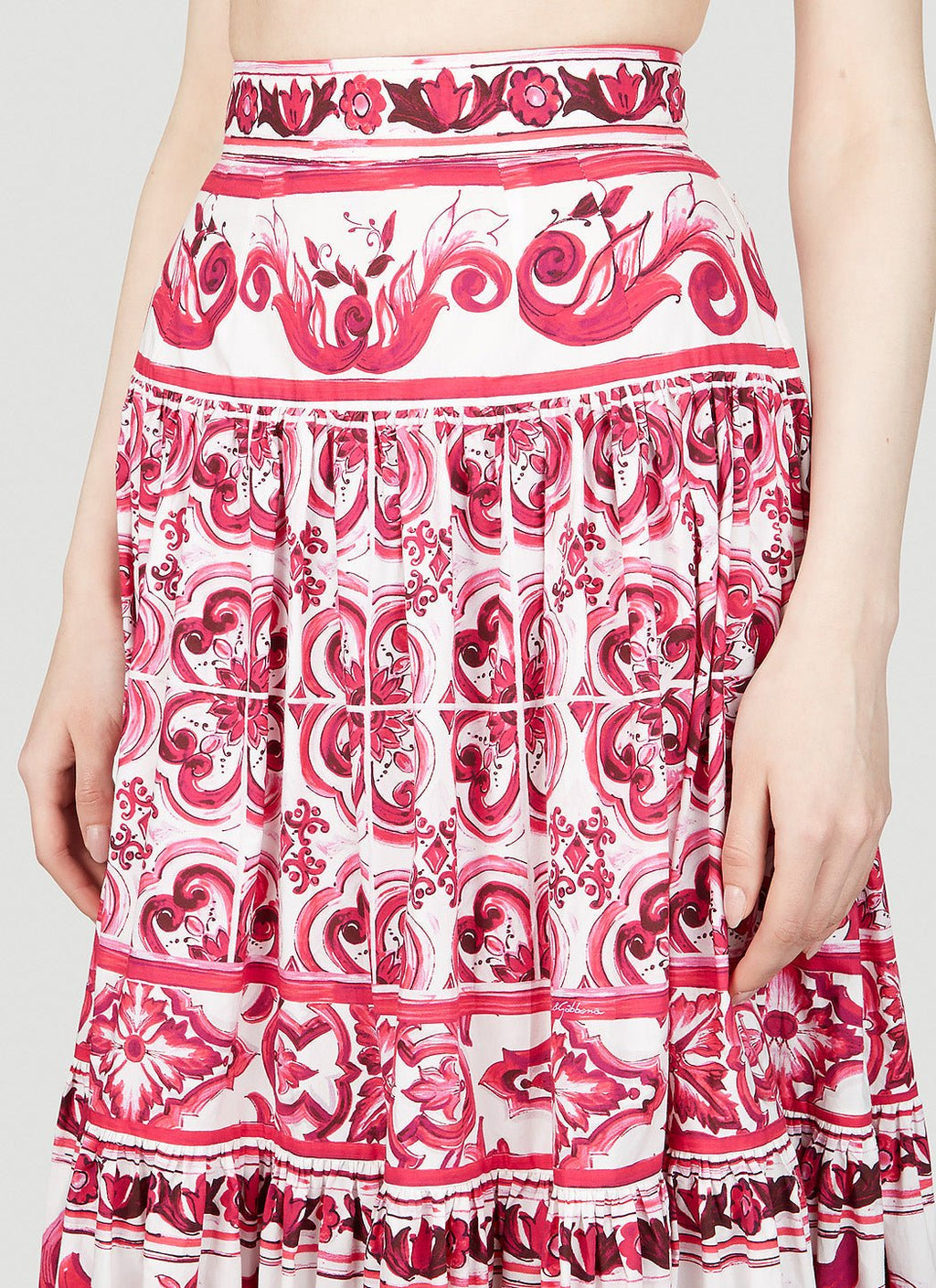 Dolce & Gabbana Women Majolica Print Maxi Skirt - EZE Fashion®