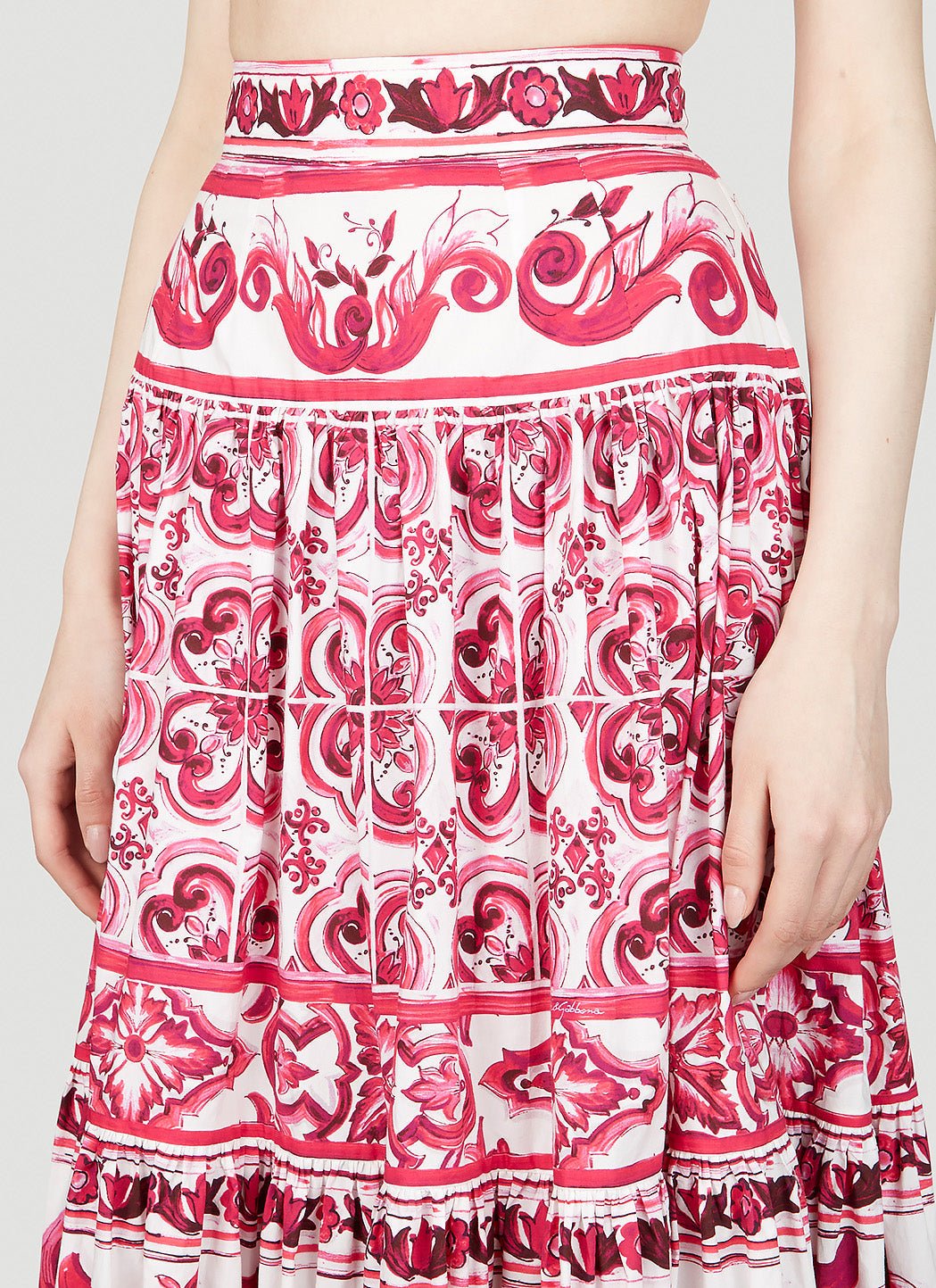 Dolce & Gabbana Women Majolica Print Maxi Skirt - EZE Fashion®