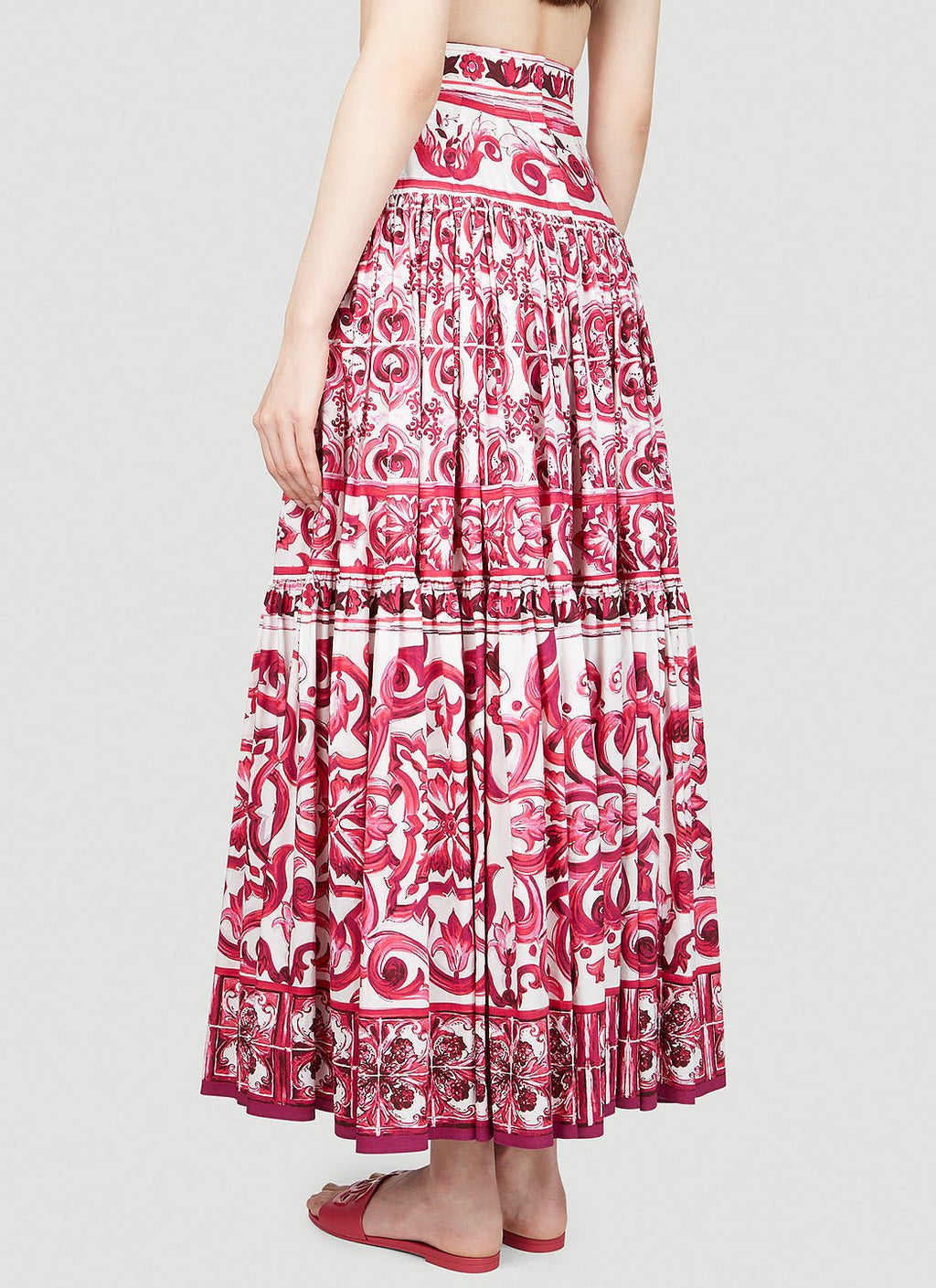 Dolce & Gabbana Women Majolica Print Maxi Skirt - EZE Fashion®