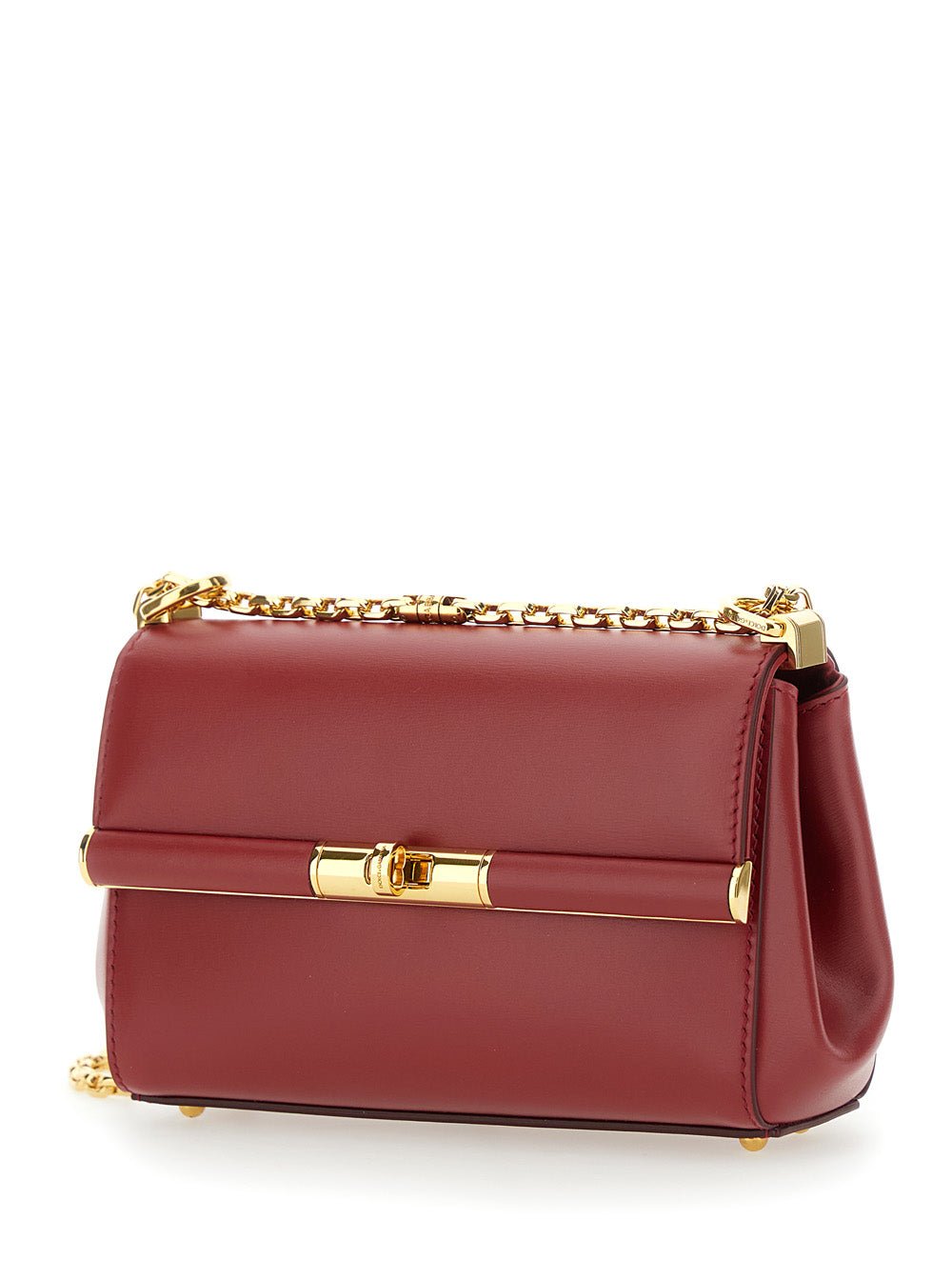 Dolce & Gabbana Women 'Marlene' Red Shoulder Bag With Twist Lock In Leather Woman - EZE Fashion®