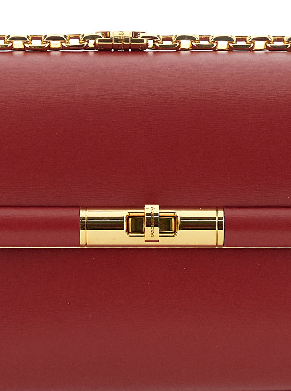 Dolce & Gabbana Women 'Marlene' Red Shoulder Bag With Twist Lock In Leather Woman - EZE Fashion®